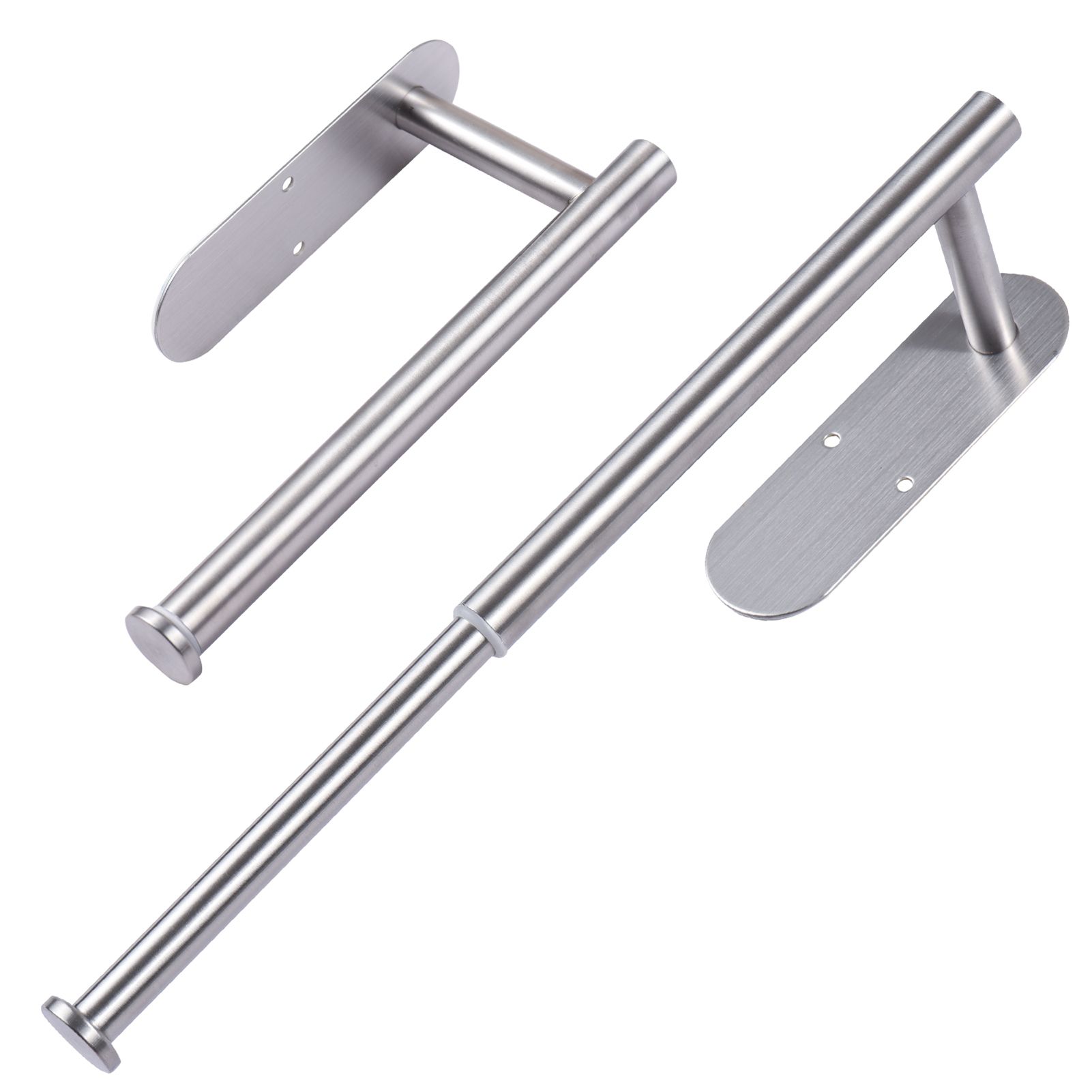 Aoresac 2pcs Toilet Paper Holder Rustproof Self Adhesive Or Drilling