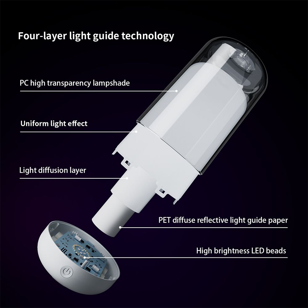 LED Night Light 7 Color Changing Smart Touch Control Bedside Table Lamp BT view 2