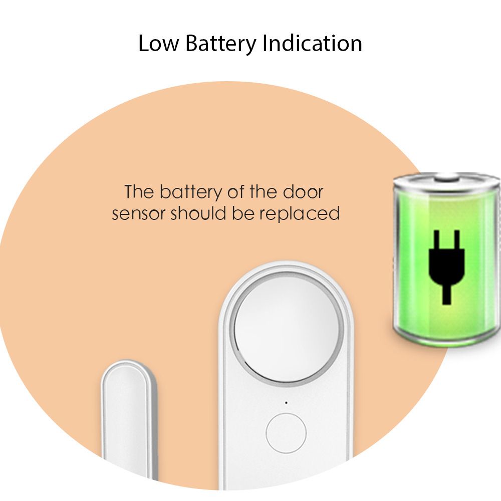 4 Pack Mini Door Window Alarm Home Security TY APP 2.4G WIFI Wireless Magnetic view 2