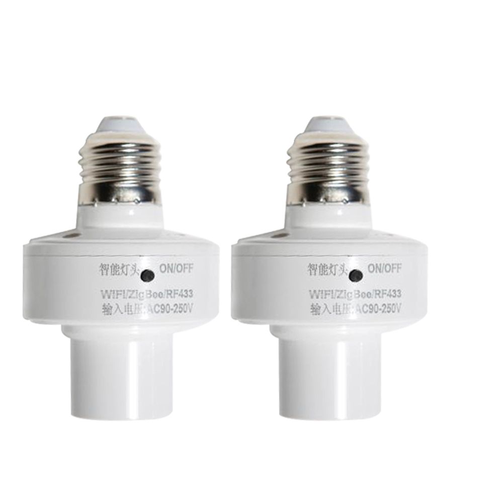 2 Pack Smart Light Socket WiFi Light Bulb Adapter App Control Smart Home Voice view 3