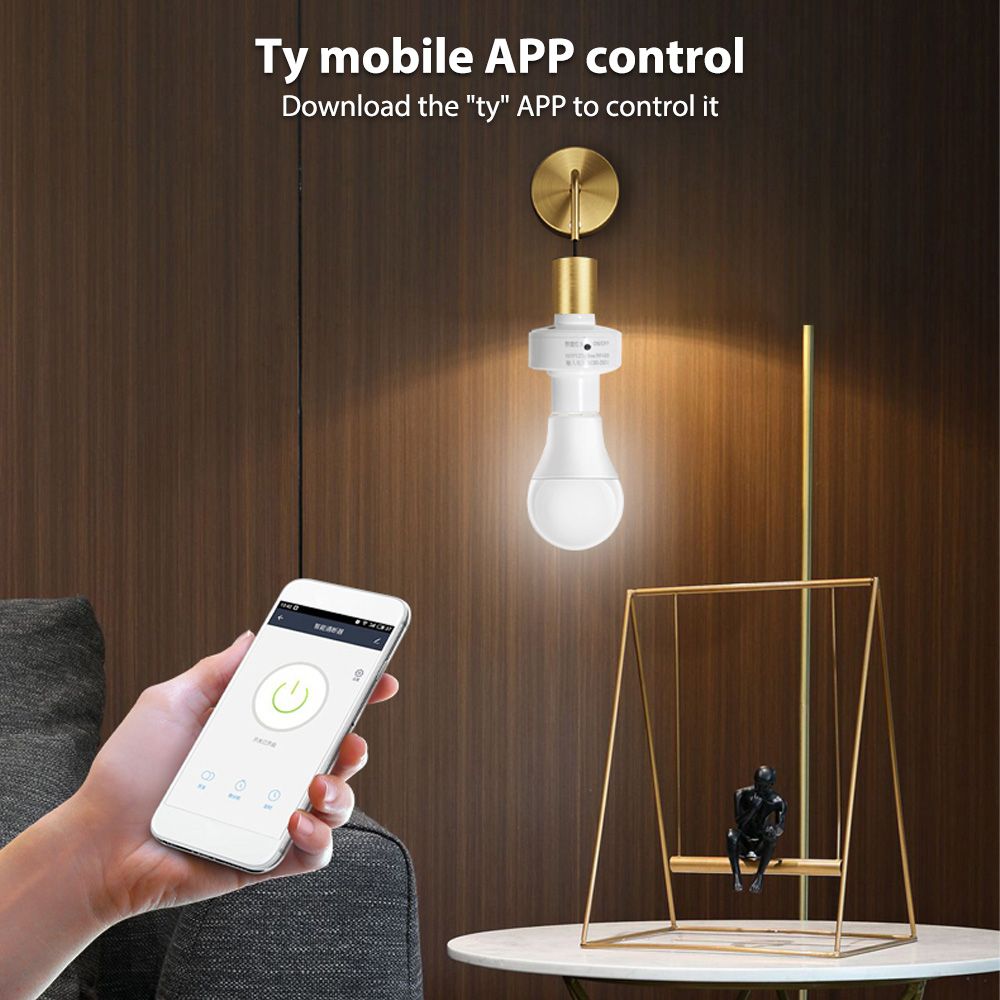 2 Pack Smart Light Socket WiFi Light Bulb Adapter App Control Smart Home Voice view 10