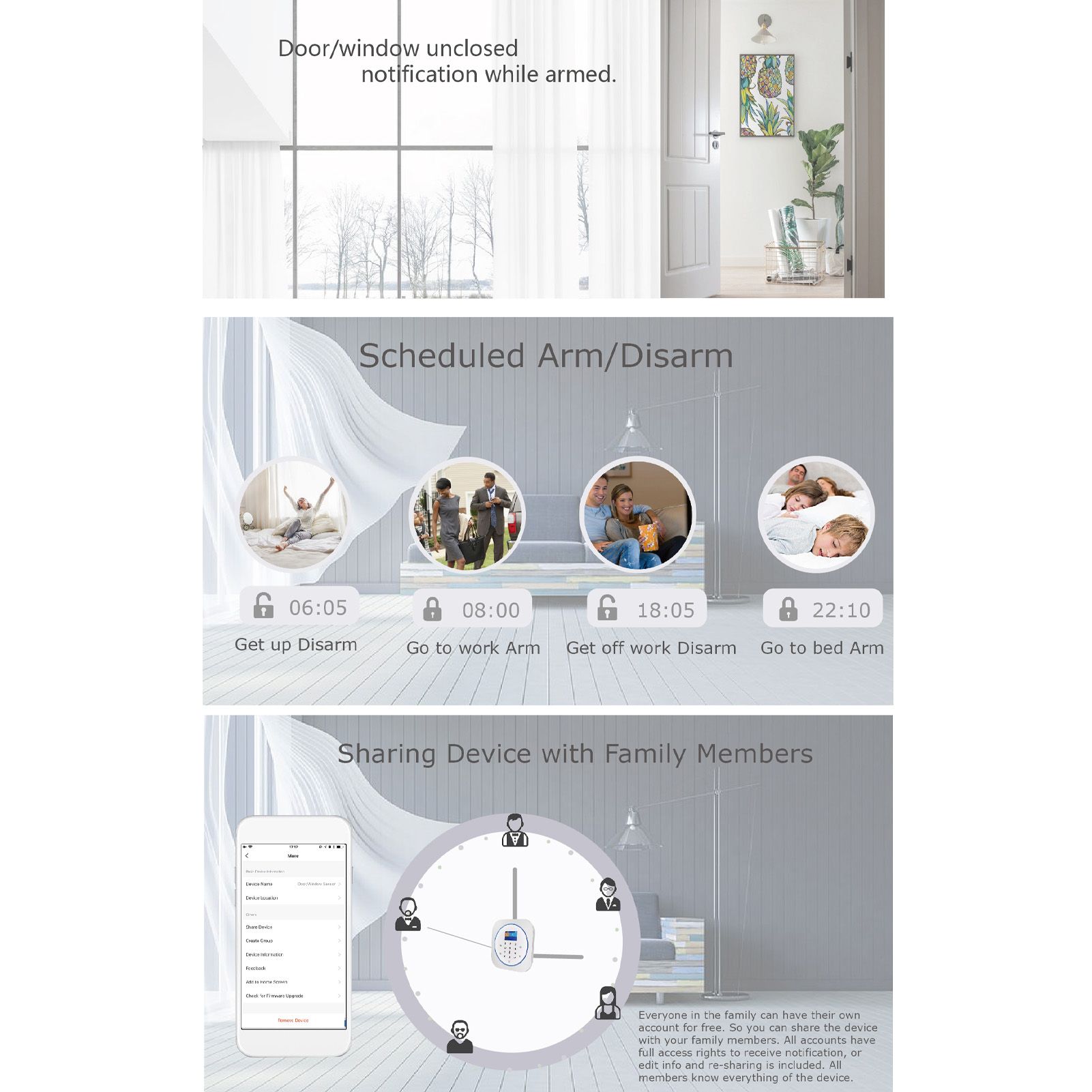 2G/WiFi TY Wireless Home Alarm System 2.4-inch TFT Color Touch Screen Alarm view 12