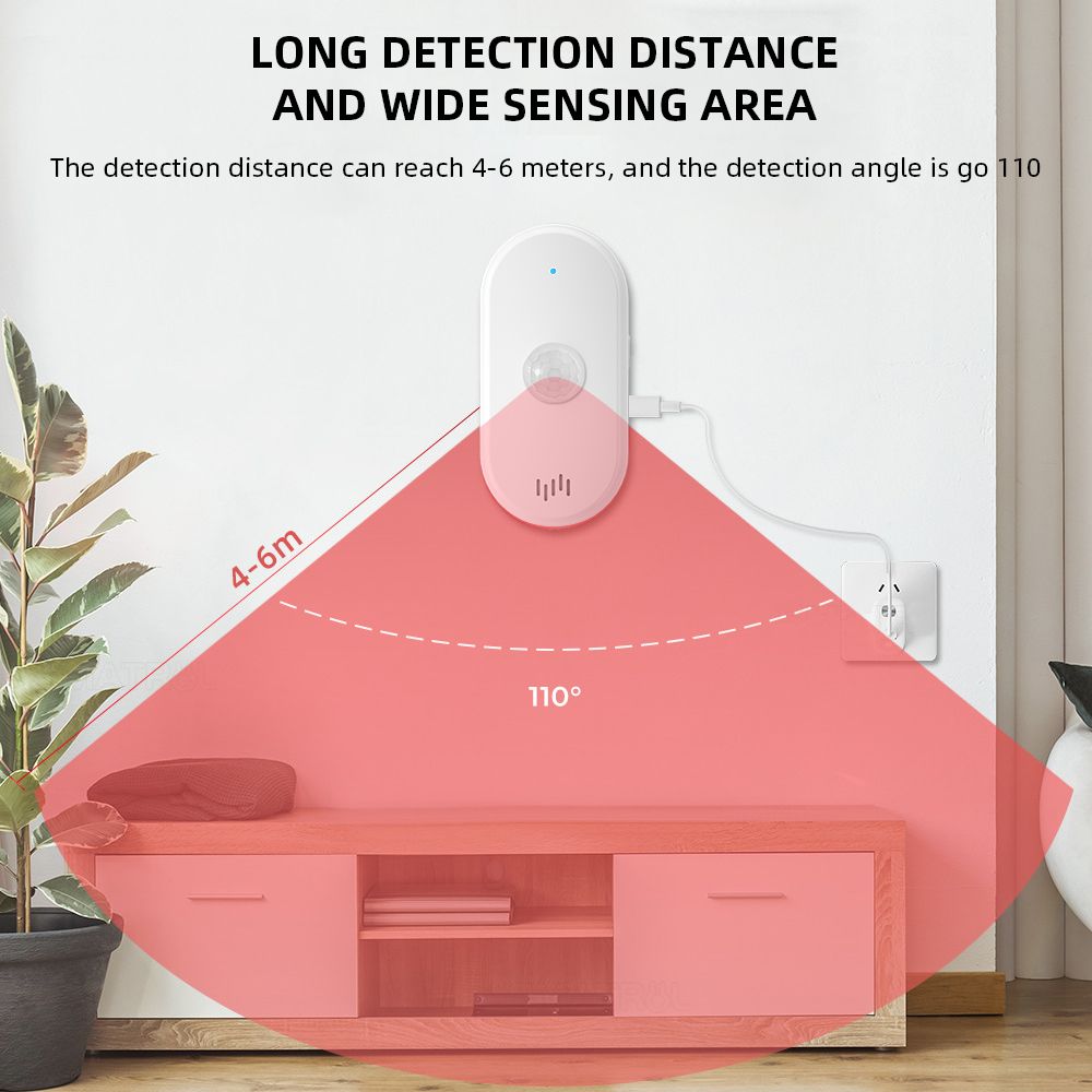 WiFi PIR Motion Sensor Wireless Security Alarm Infrared Movement Detector view 6