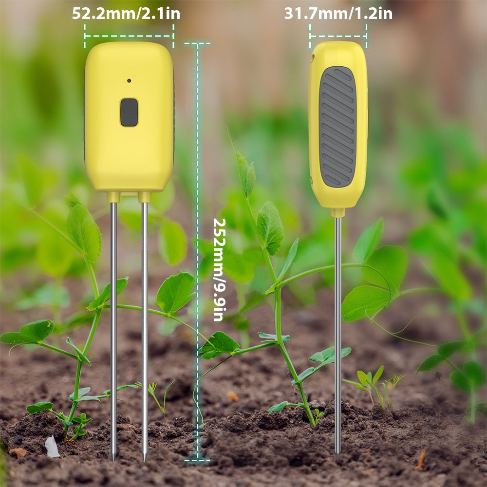 Soil Moisture Meter Smart Plant Water Sensor Temperature and Humidity Alarm view 8