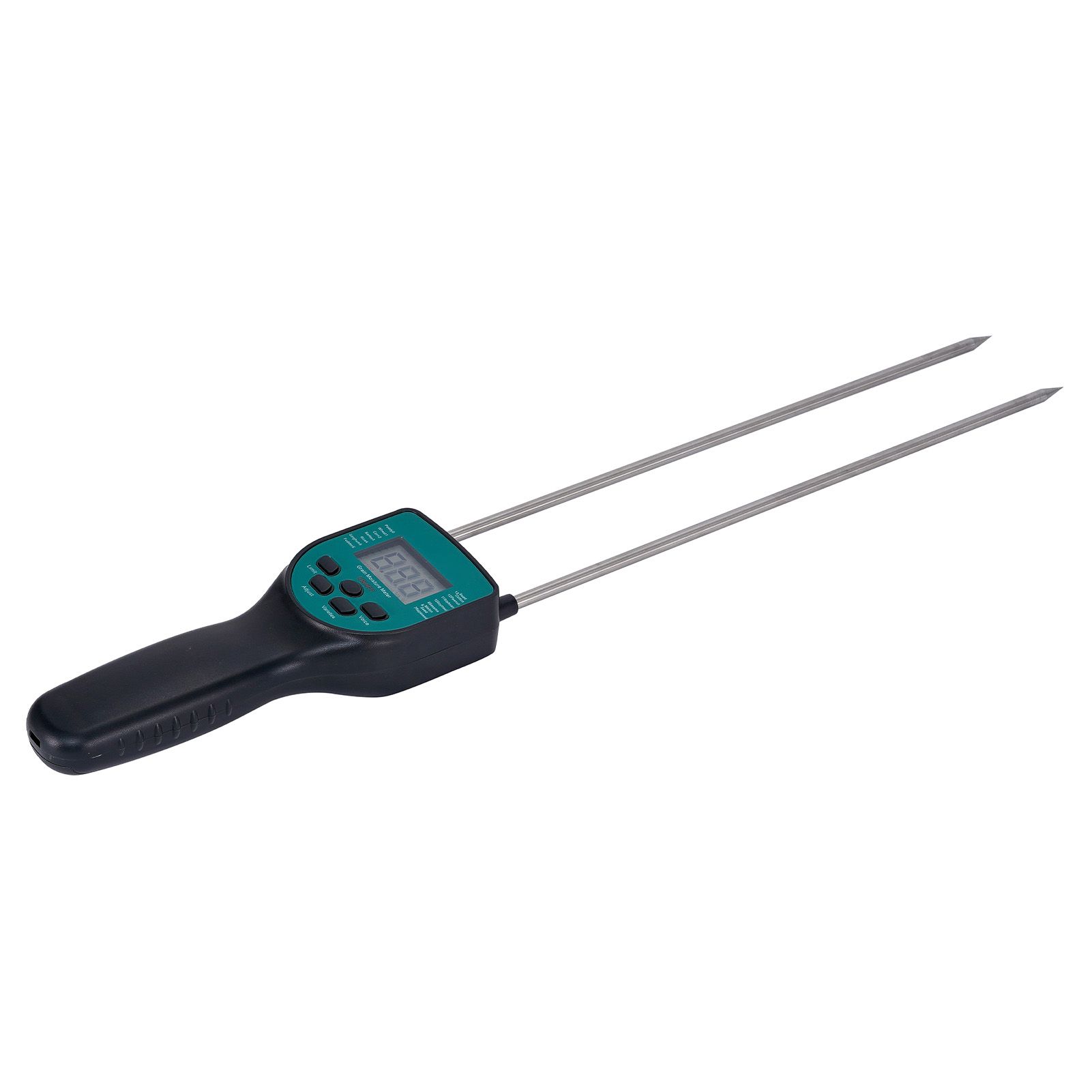 Hay Moisture Meter Hay Bale Moisture Tester Dual-rod Sensor LCD Backlit