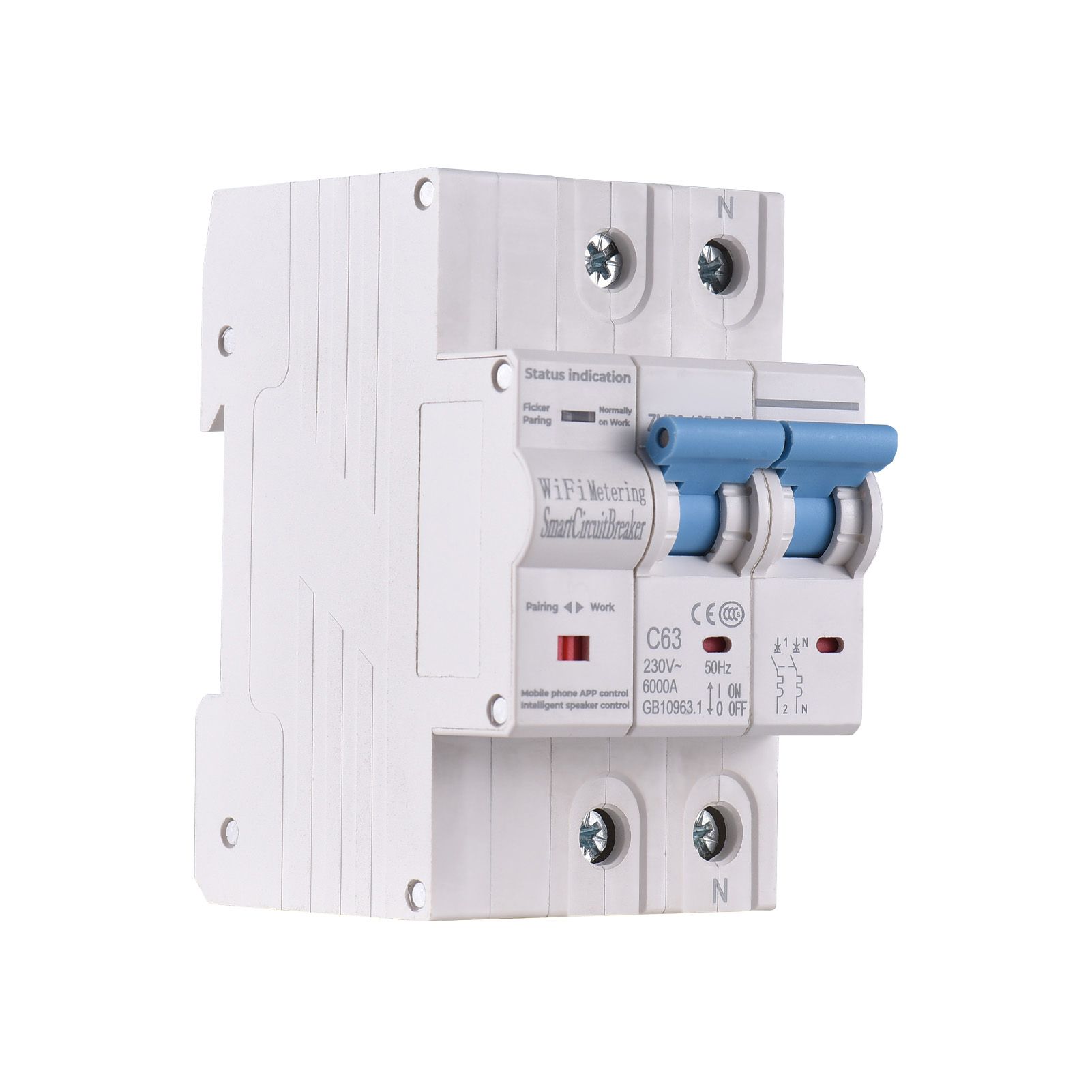 2P Smart Circuit Breaker TY APP Wifi Circuit Breaker Electricity Statistics