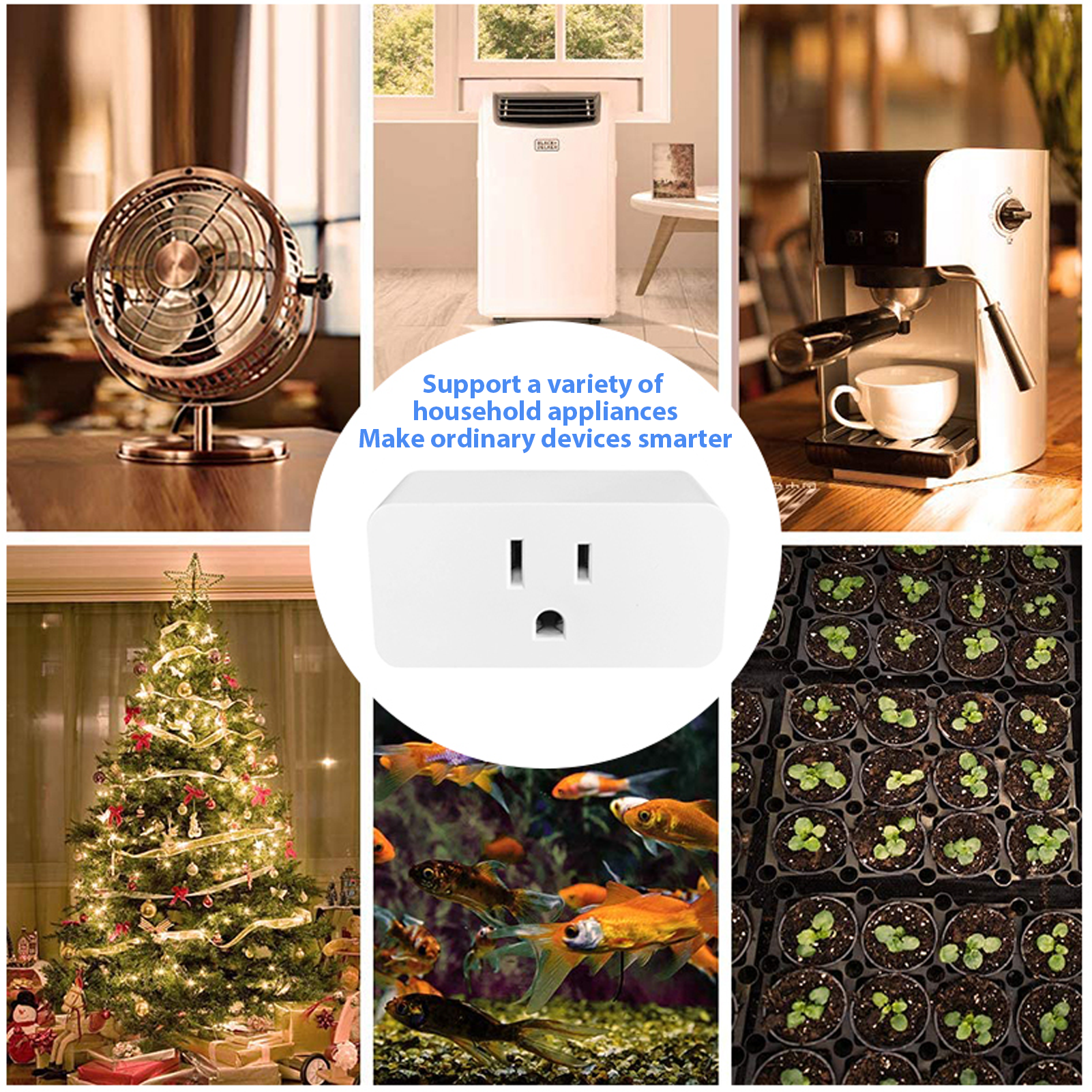 4 Pack Smart Socket 2.4GHz WiFi Only TY APP Remote Control Smart Sharing 16A view 11