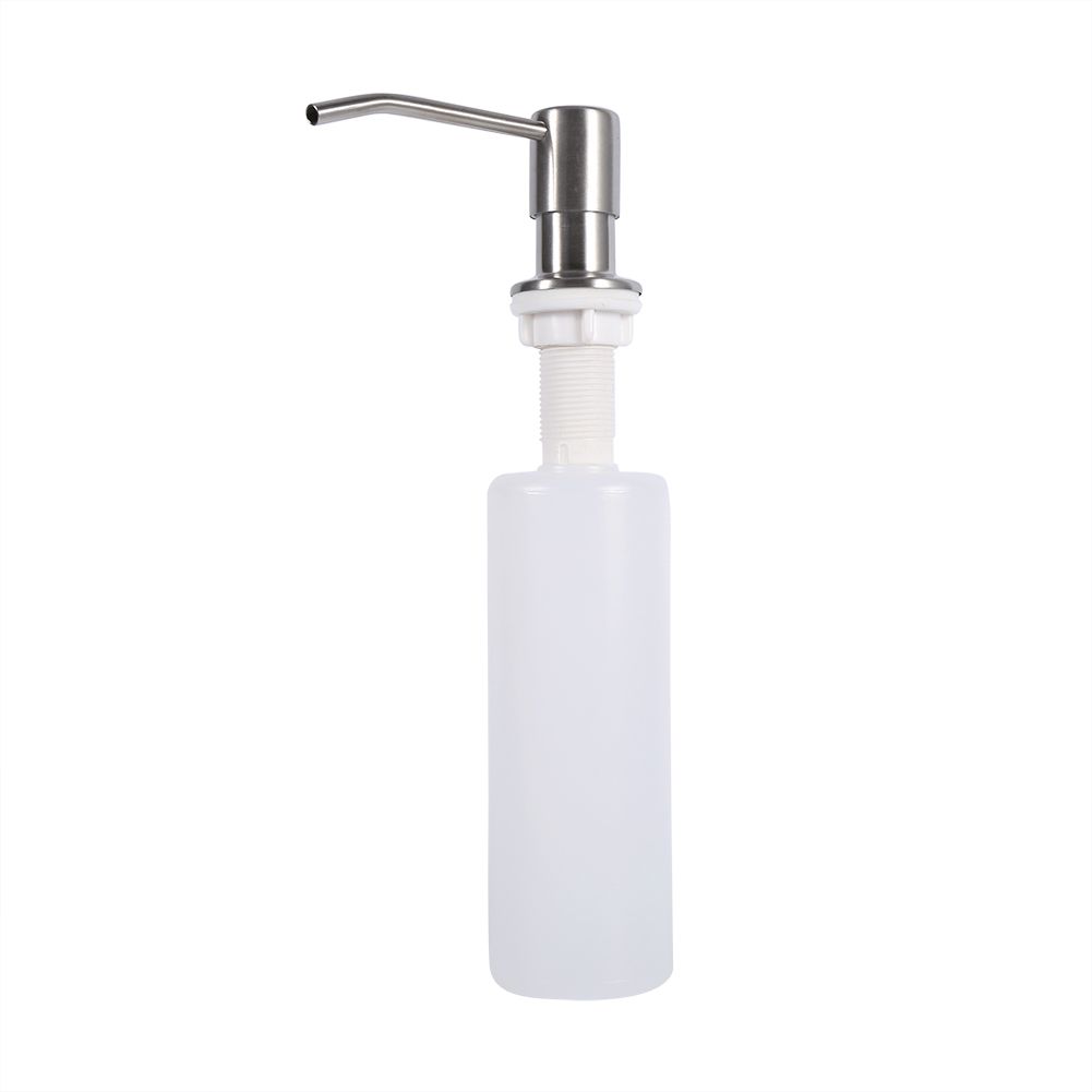 300ml Kitchen Bathroom Faucet Sink Liquid Soap Lotion Dispenser Pump Storage