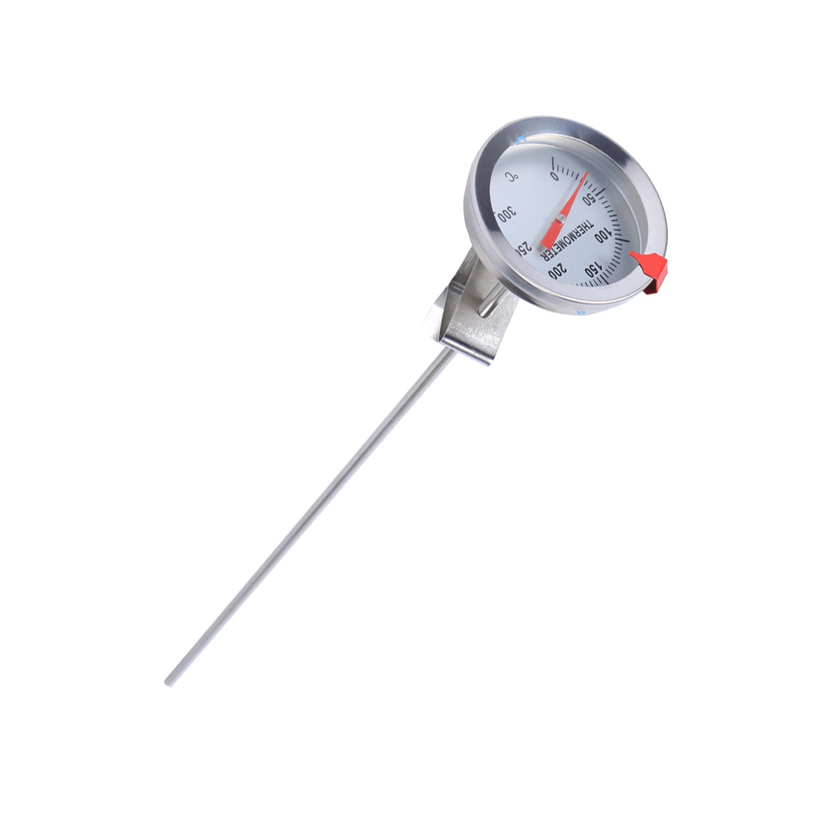 12" Long Stainless Steel Cooking Probe Thermometer with Clip for Food Meat view 5