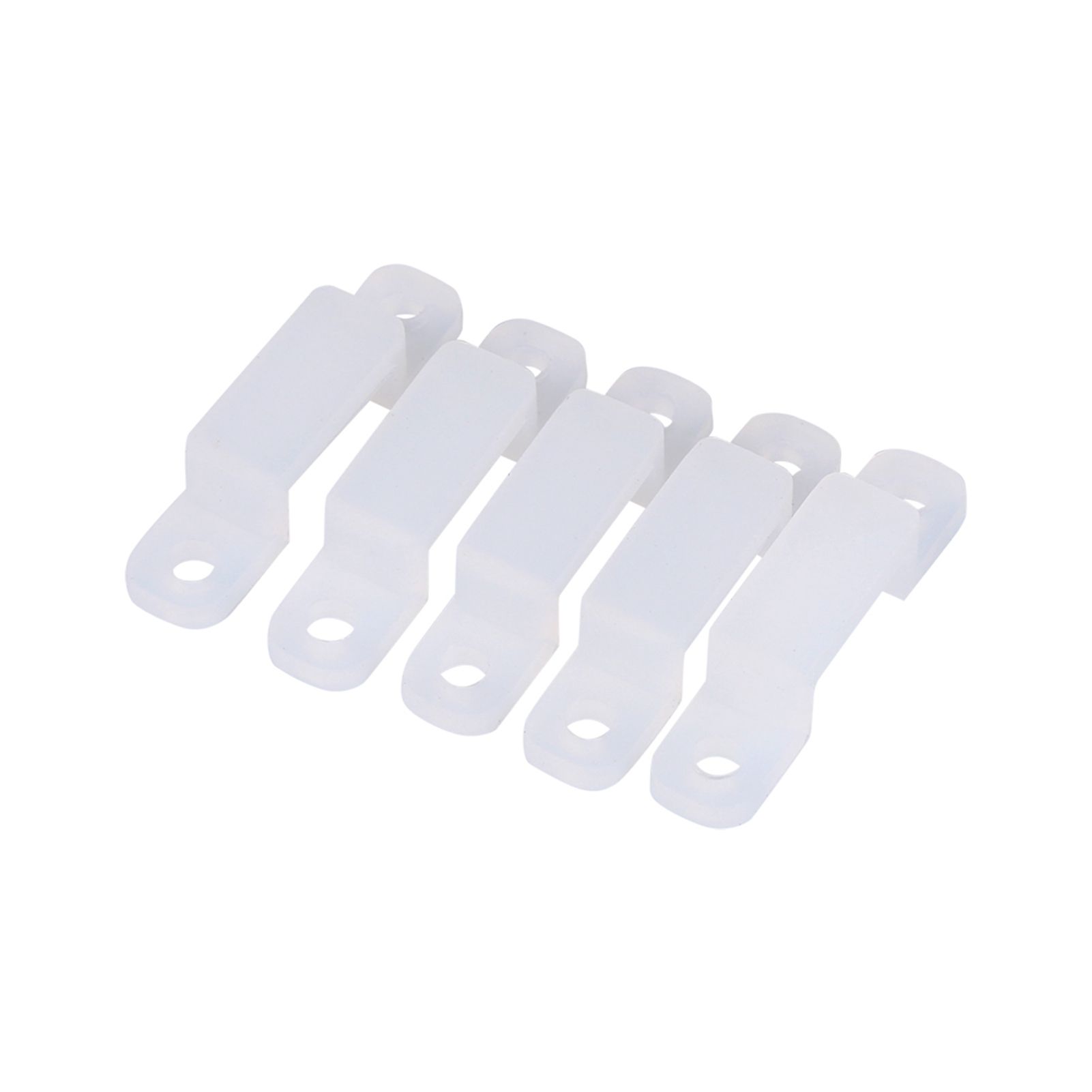 12mm Silicone Holder Clip For Fixing 3528 5050 1210 RGB LED strip Light 100 pcs