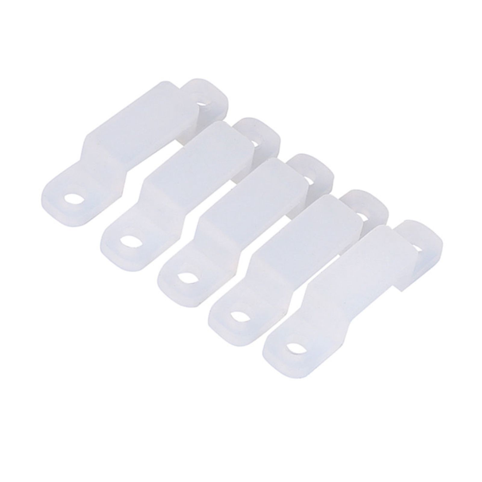 12mm Silicone Holder Clip For Fixing 3528 5050 1210 RGB LED strip Light 100 pcs view 6