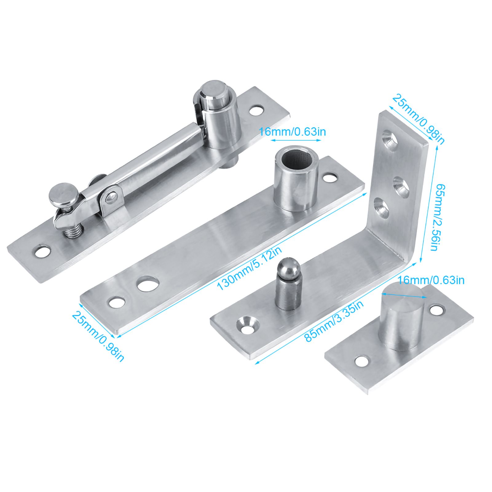 360 Degree Stainless Steel Door Pivot Hinge Tall Building Rotary Door view 9