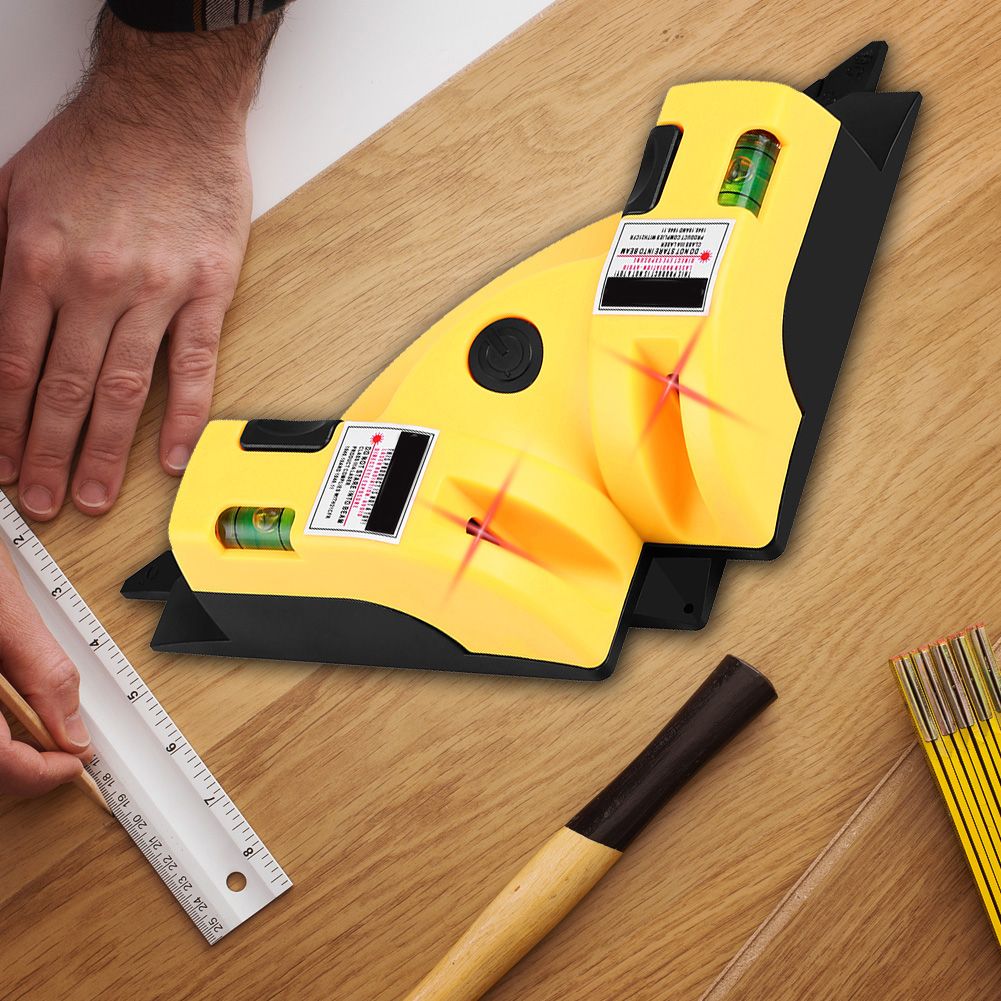 Right Angle 90 Degree Vertical Horizontal Line Laser Level Projection Layout Tool view 3