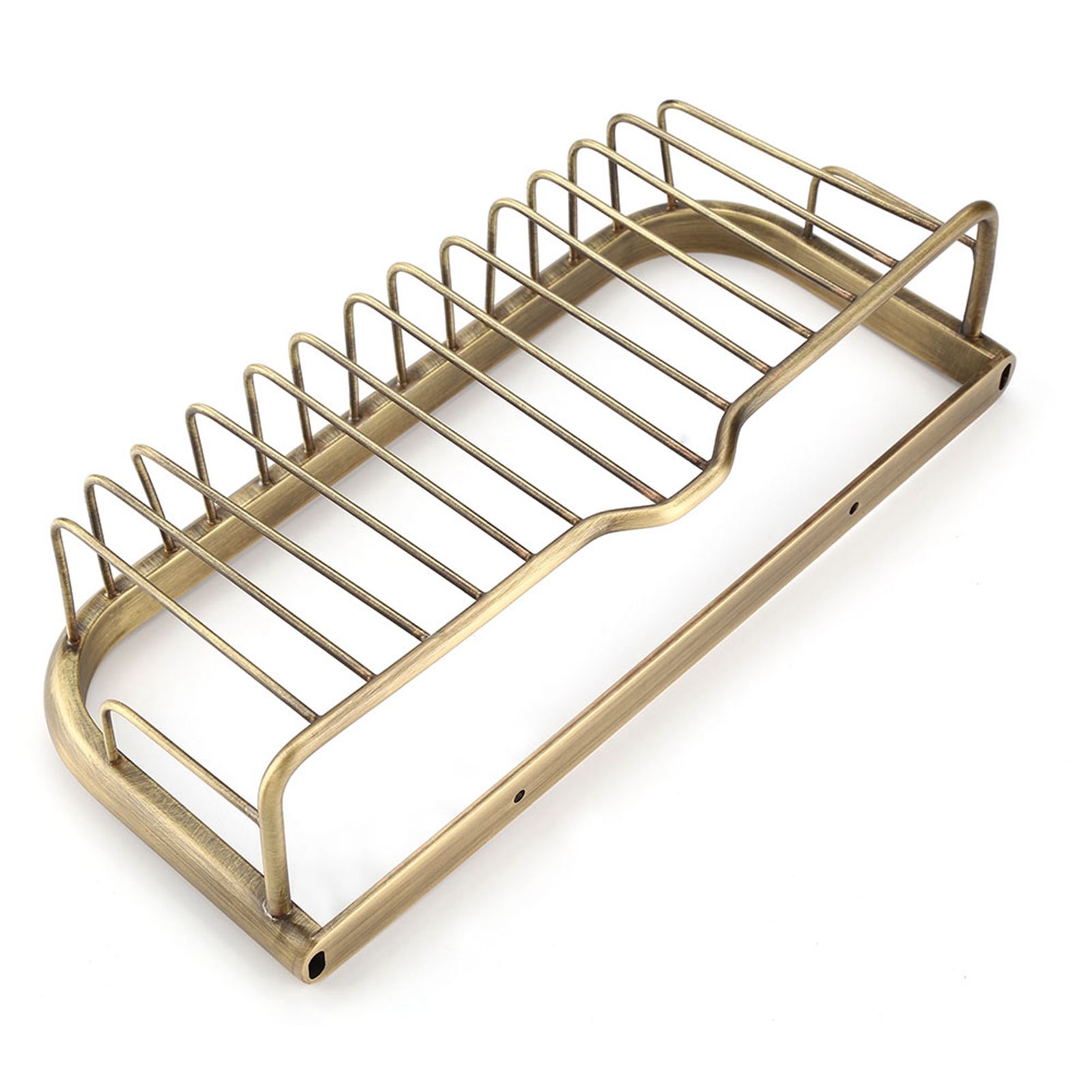 30cm Solid Copper Shower Basket Bath Soap Shampoo Storage Holder Wall Mount view 12