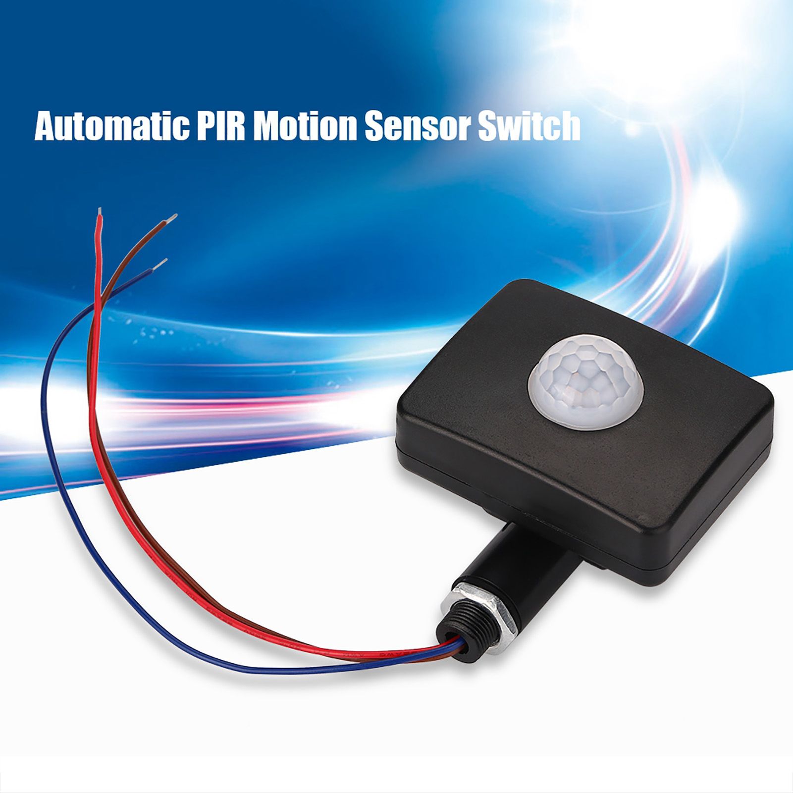 90~250V PIR Body Motion Infrared Sensor Light Bulb Switch Automatic On/Off for