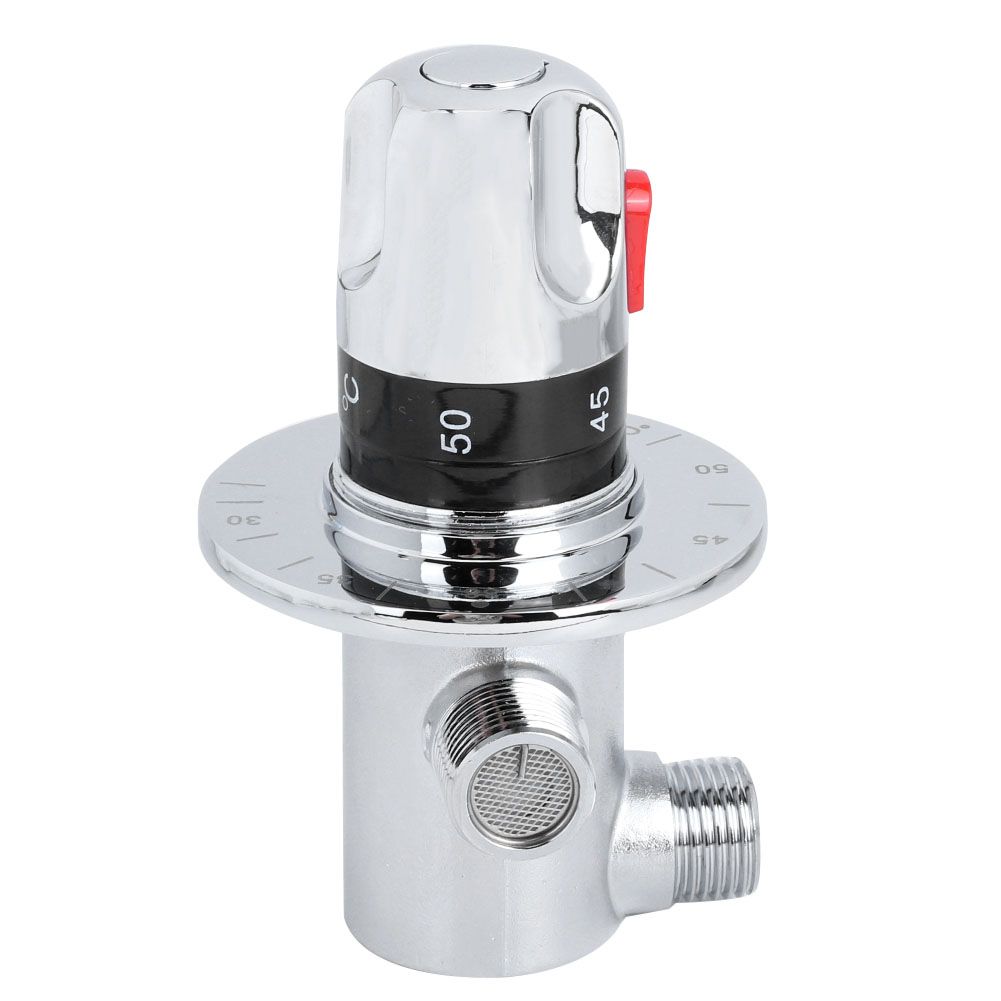 1pc Brass Thermostatic Hot/Cold Water Mixing Temperature Control Valve for view 3
