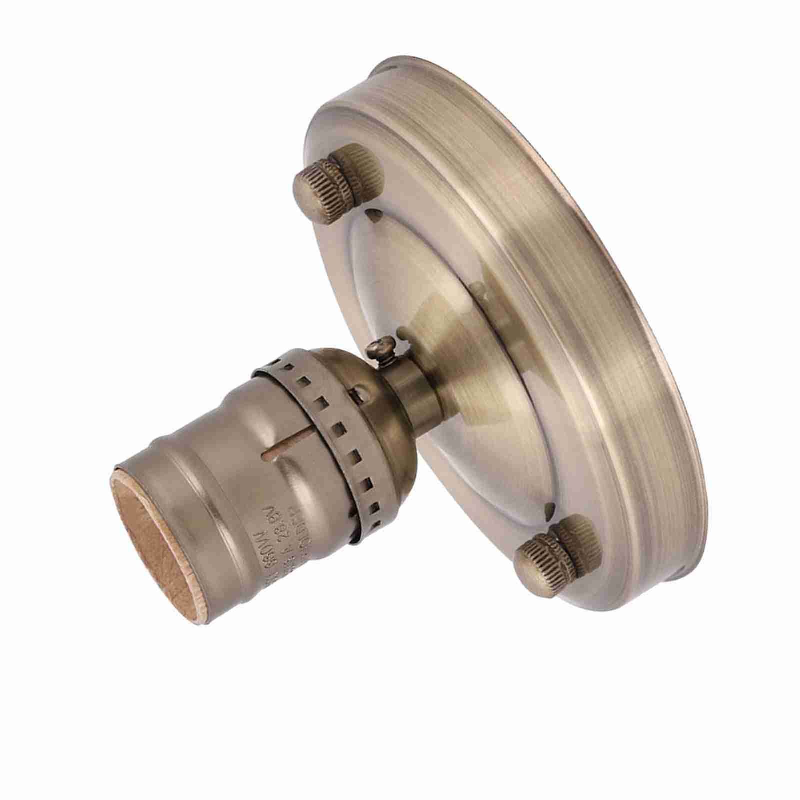 E26/E27 Vintage Industrial Ceiling/Wall Light Base Holder Pendant Bulb Lamp