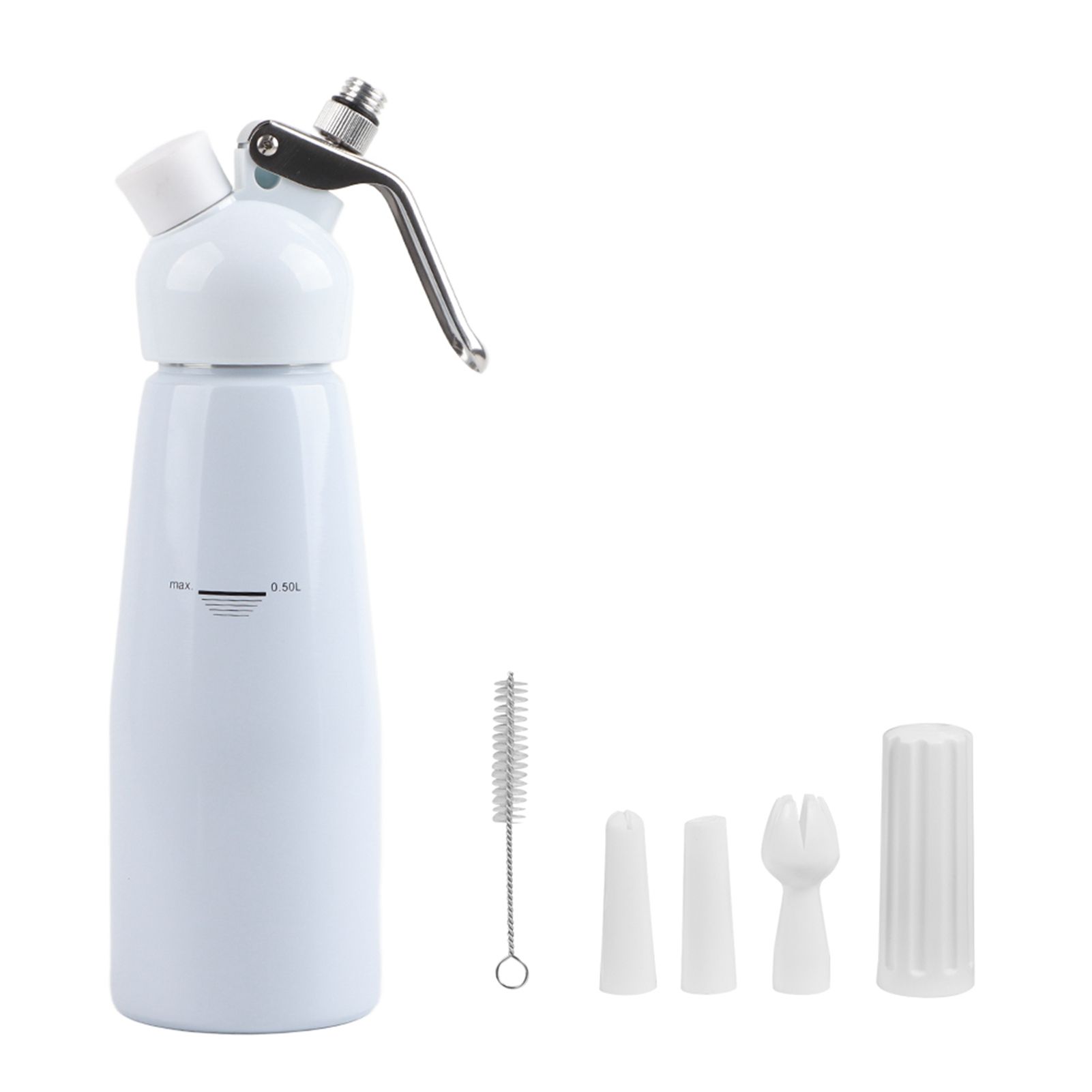500mL Aluminum Whipped Dessert Cream Butter Dispenser Whipper Foam Maker with view 2