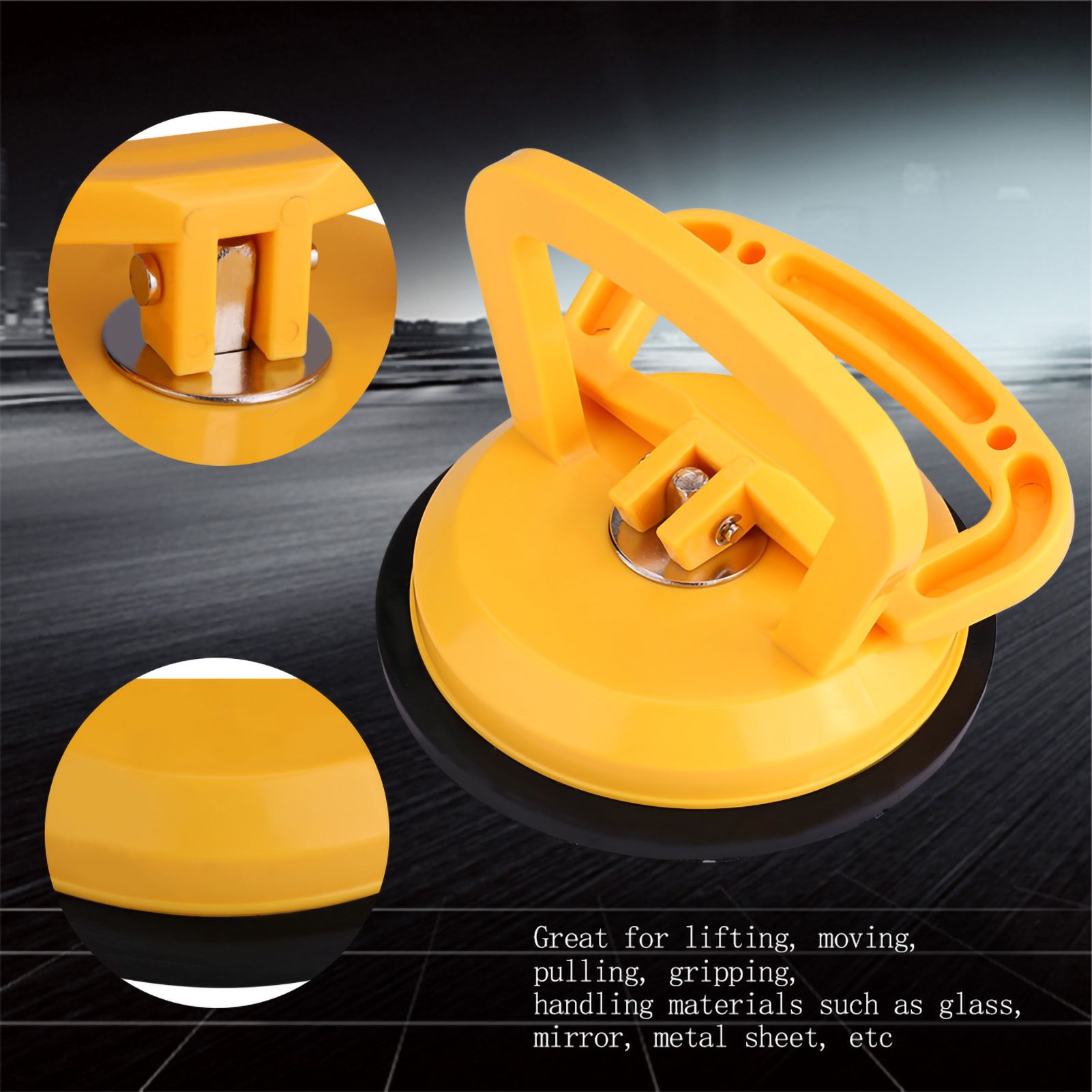 Thicked ABS Plastic Single Plate Suction Cup Glass Lifter Mover Dent Repair view 5