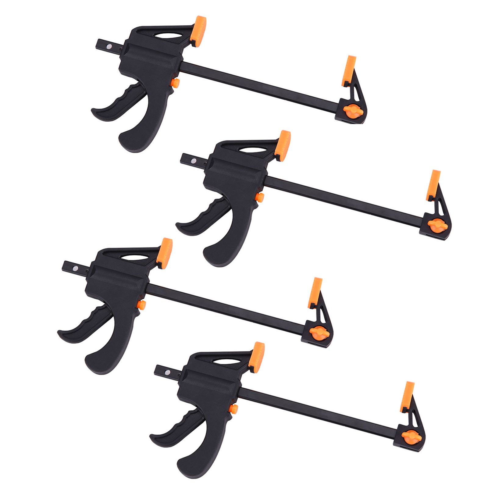 4pcs 4inch Bar F Clamps Clip Grip Quick Ratchet Release Woodworking DIY Hand view 7