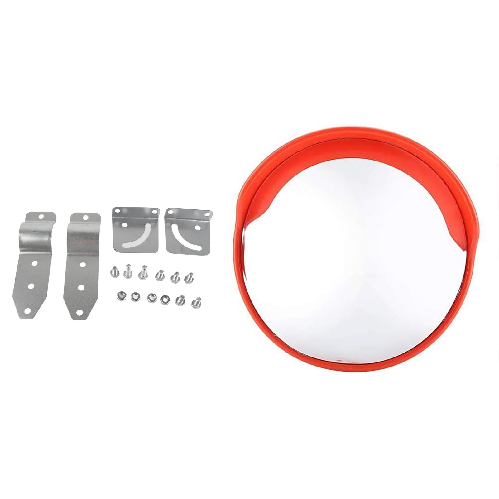45cm Wide Angle Driveway Road Safety Convex Traffic Mirror with Mounting view 12