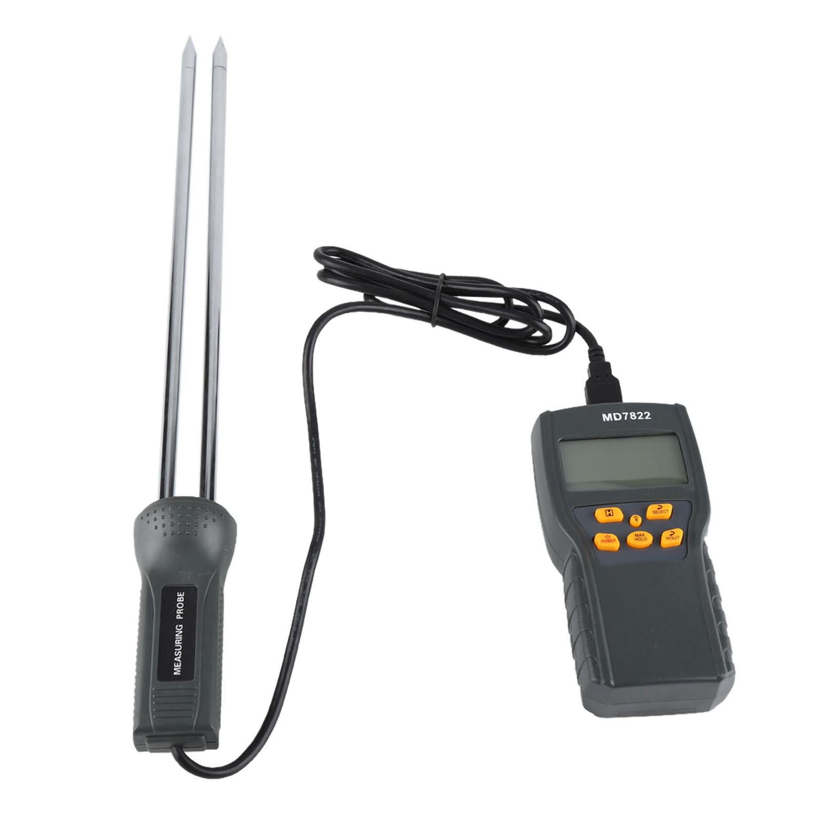 LCD Display Digital Grain Moisture Meter Humidity Tester For Wheat Corn Paddy