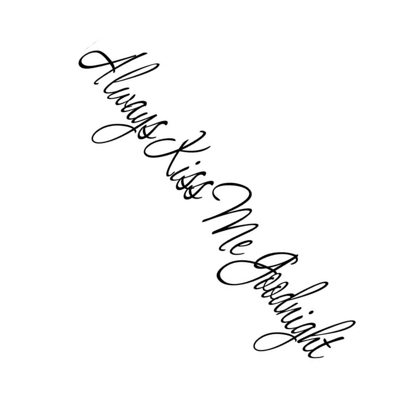 Always Kiss Me Sticker Living Room Bedroom Backdrop Wall Decorative Decal view 4