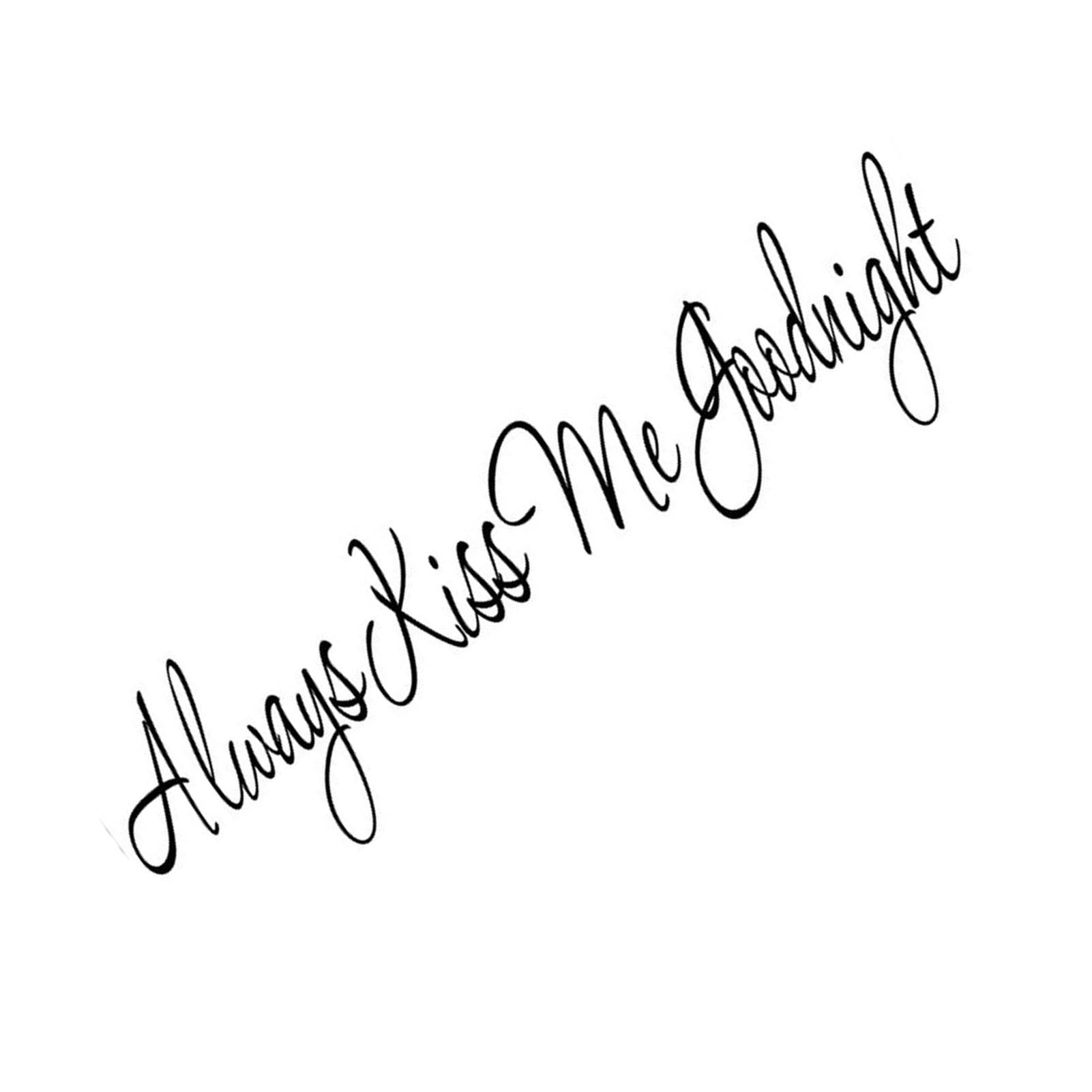 Always Kiss Me Sticker Living Room Bedroom Backdrop Wall Decorative Decal view 5