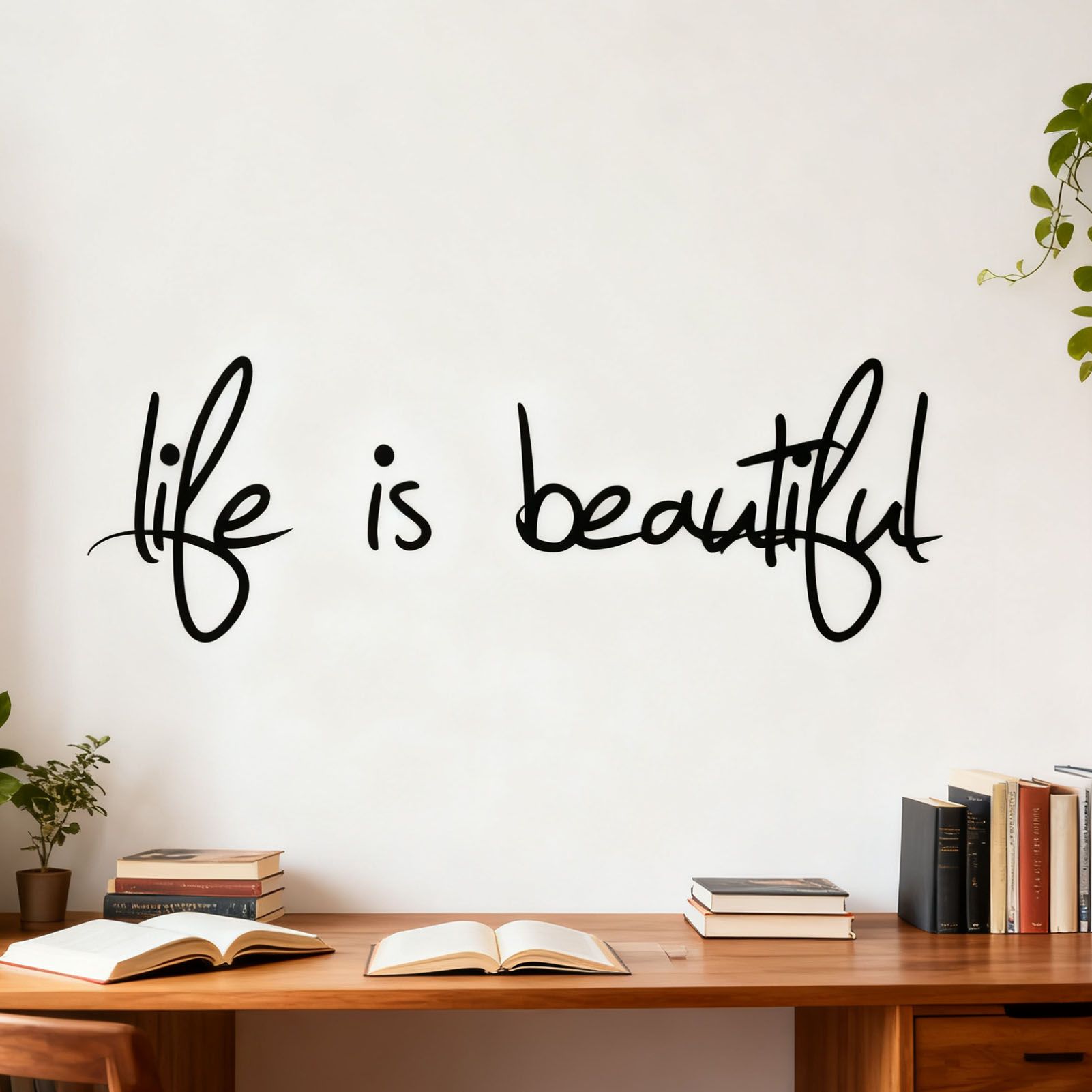 Always Kiss Me Sticker Living Room Bedroom Backdrop Wall Decorative Decal view 8