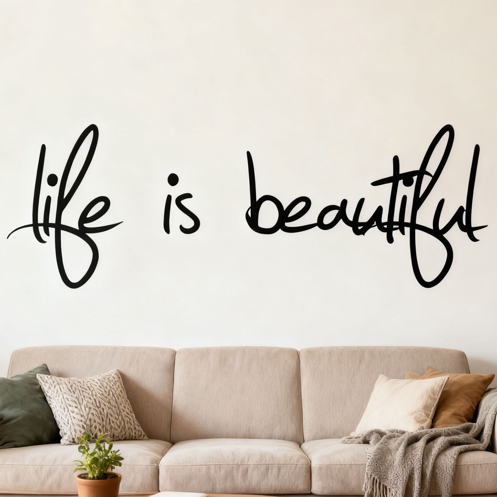 Always Kiss Me Sticker Living Room Bedroom Backdrop Wall Decorative Decal view 9