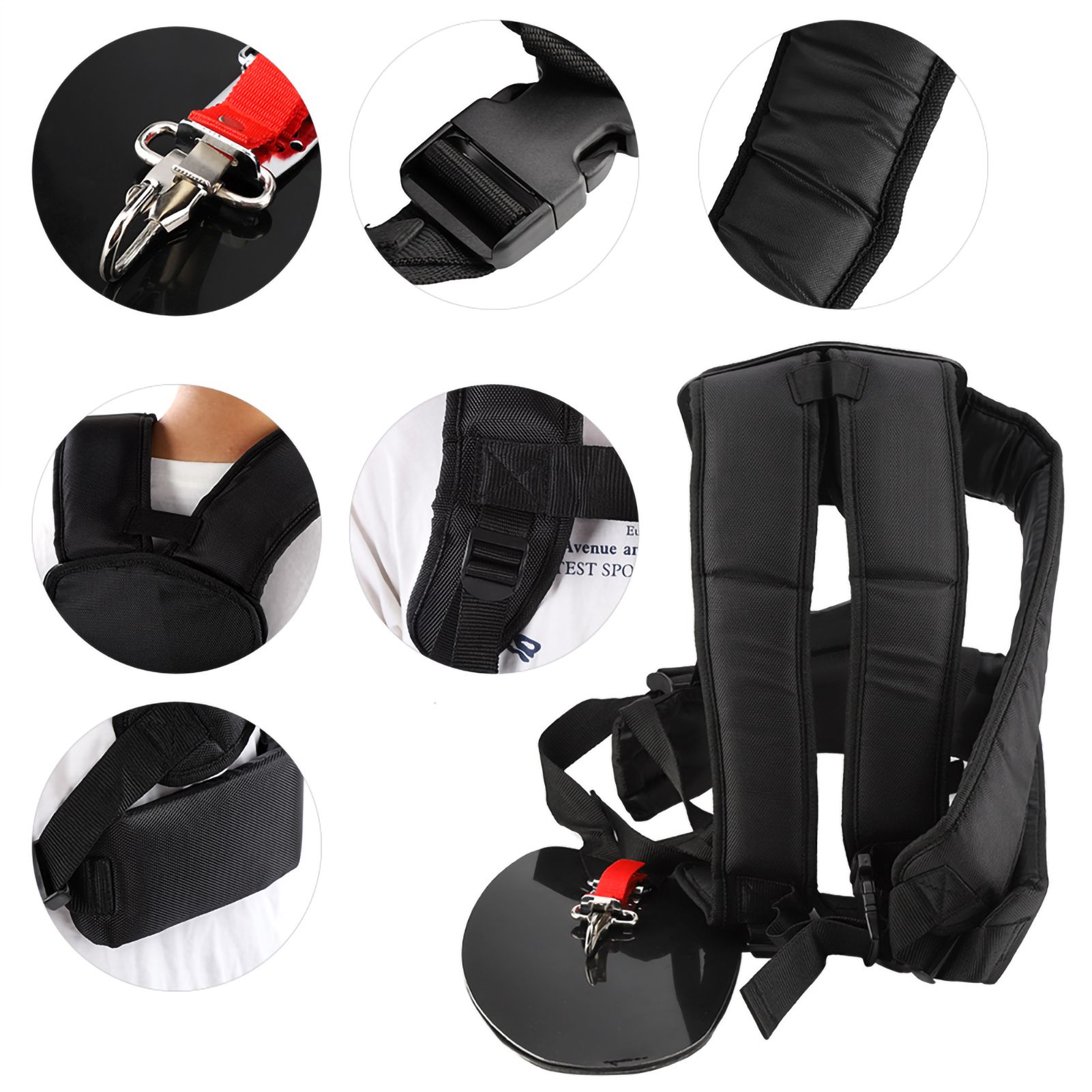 Universal Trimmer Double Shoulder Strap Mower Polyester M Shaped Belt for view 9