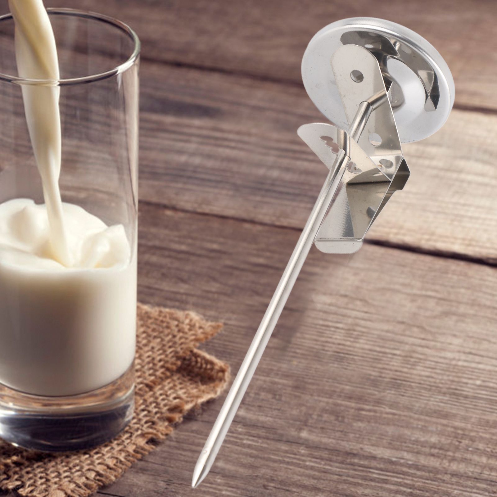 Stainless Steel Milk Thermometer ‑10~110℃ Easy to Clean Coffee Frothing view 3
