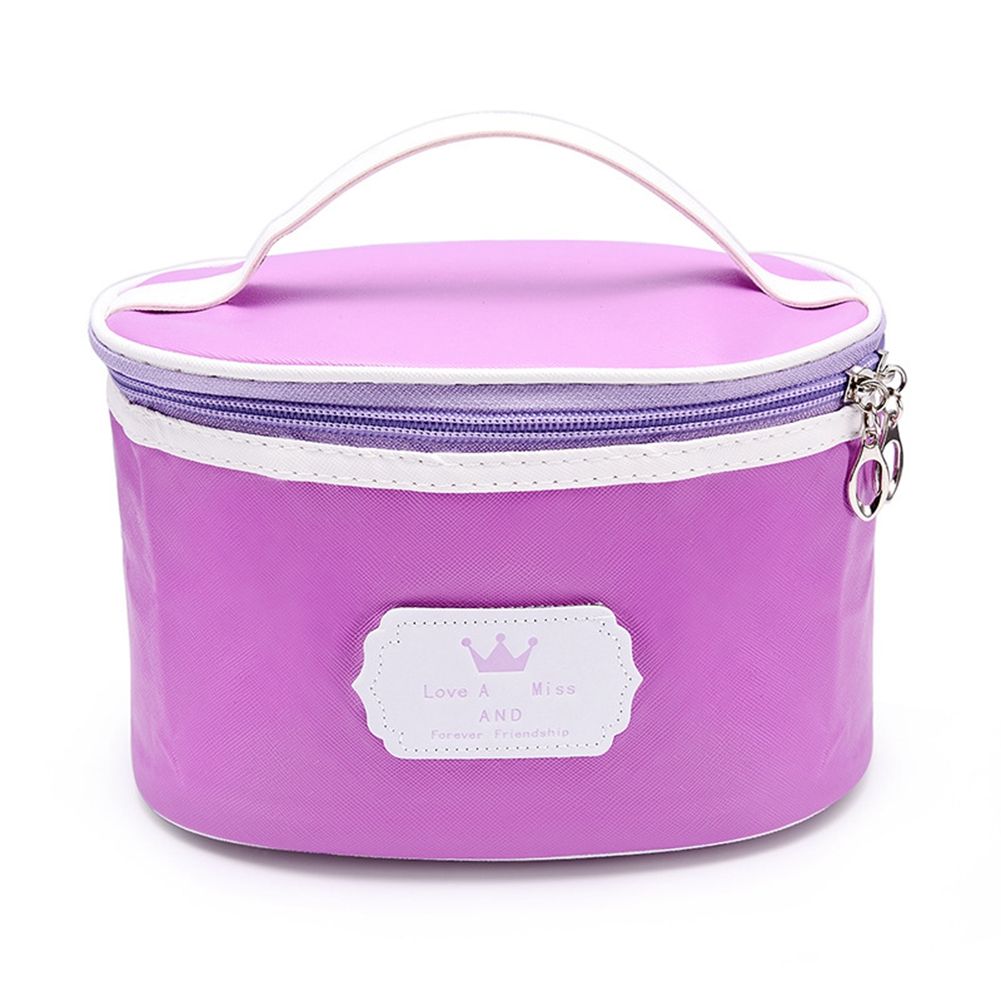 Reusable Durable Portable Storage Makeup Cosmetics Bag for Girl Woman(Purple) view 2