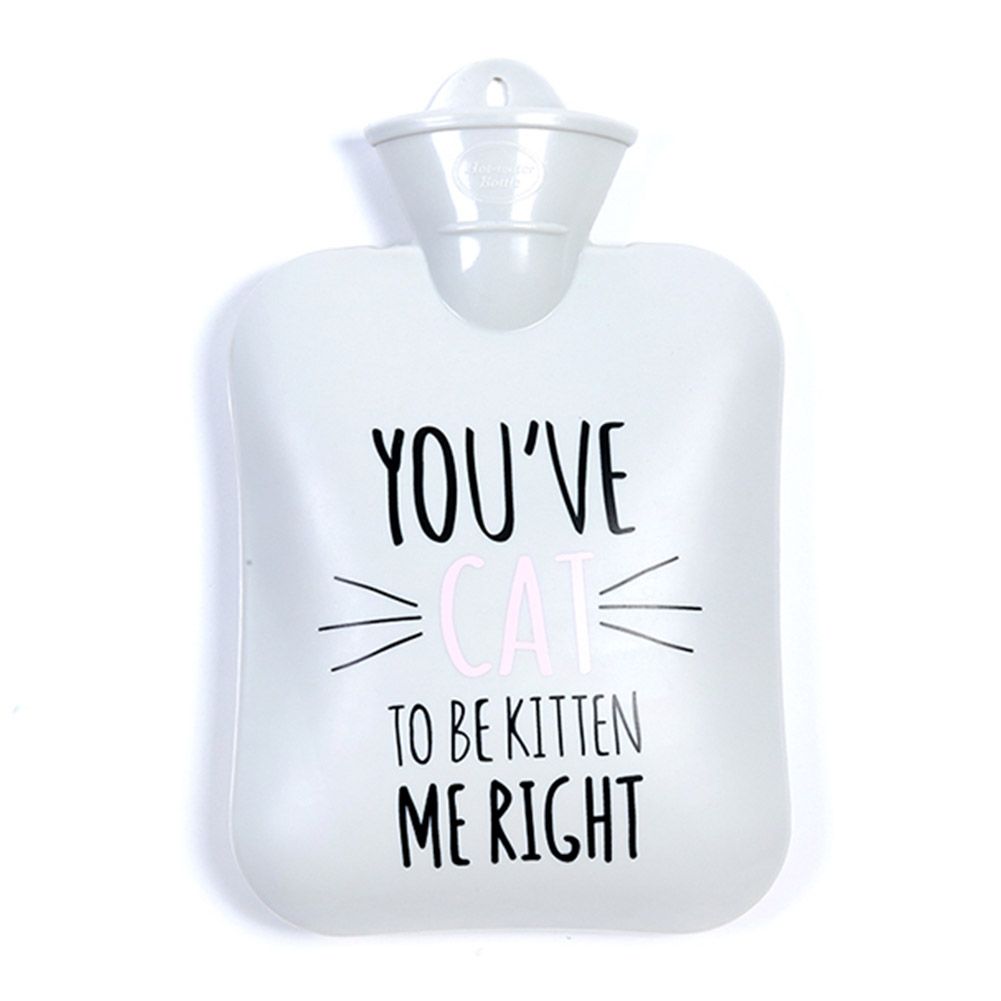 PVC Cute Cartoon Pattern Hot Water Bottle Bag Hand Warmer Anti Cold Therapy view 2