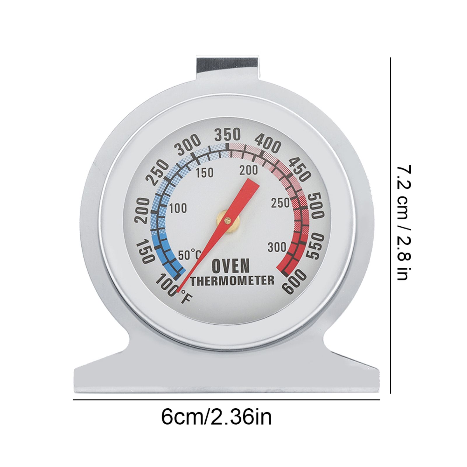 Stainless Steel Pointer Dial Oven Thermometer Food Meat Temperature Gauge view 10