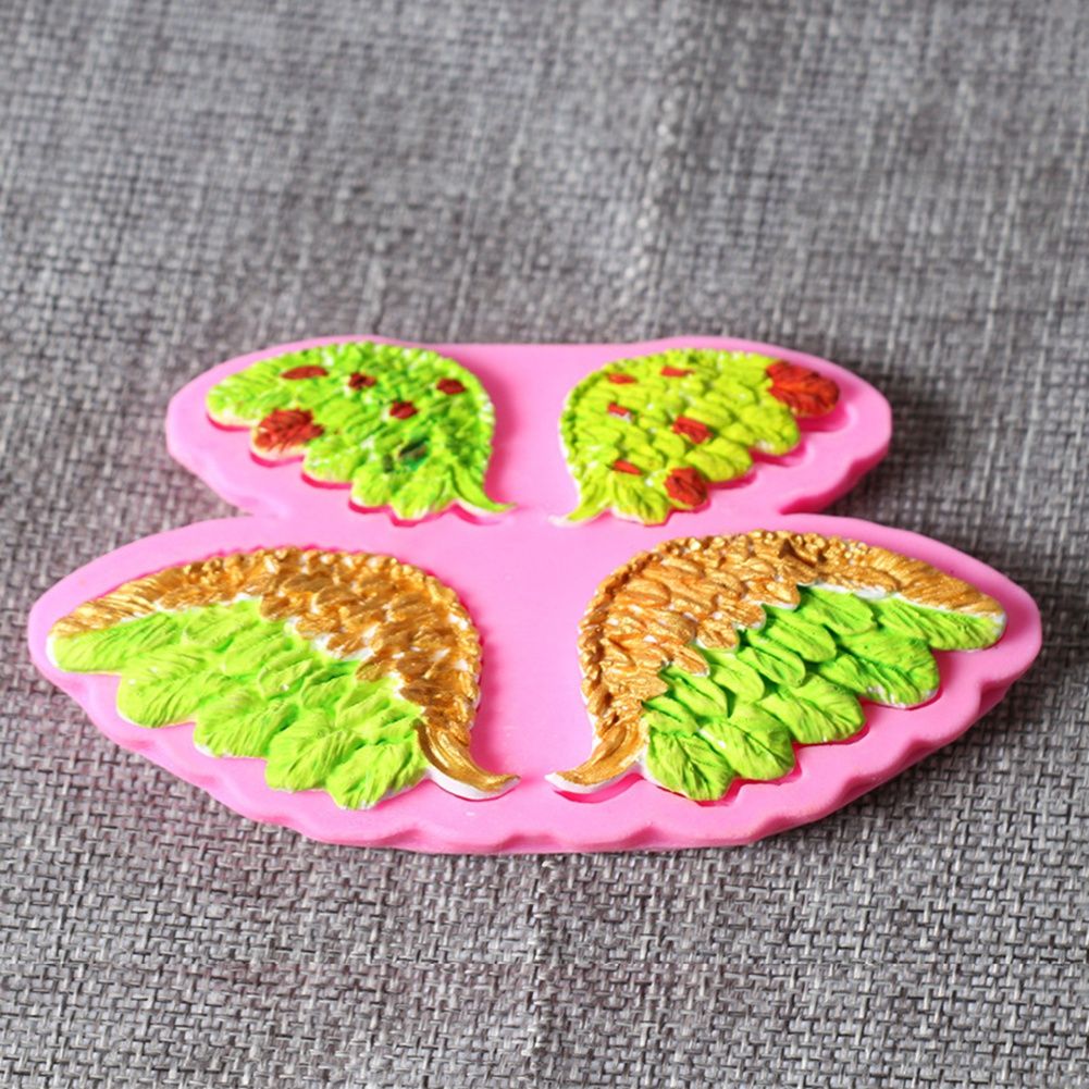 Silicone Cake Mold Angel’s Wing Pattern Pudding Desserts Baking DIY Mold Soap view 3