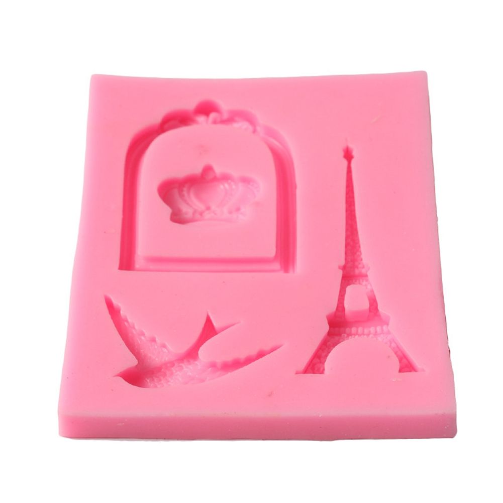 Cage Tower Shape Cake Baking Cookie Chocolate Sugar Paste Food Silicone Mold