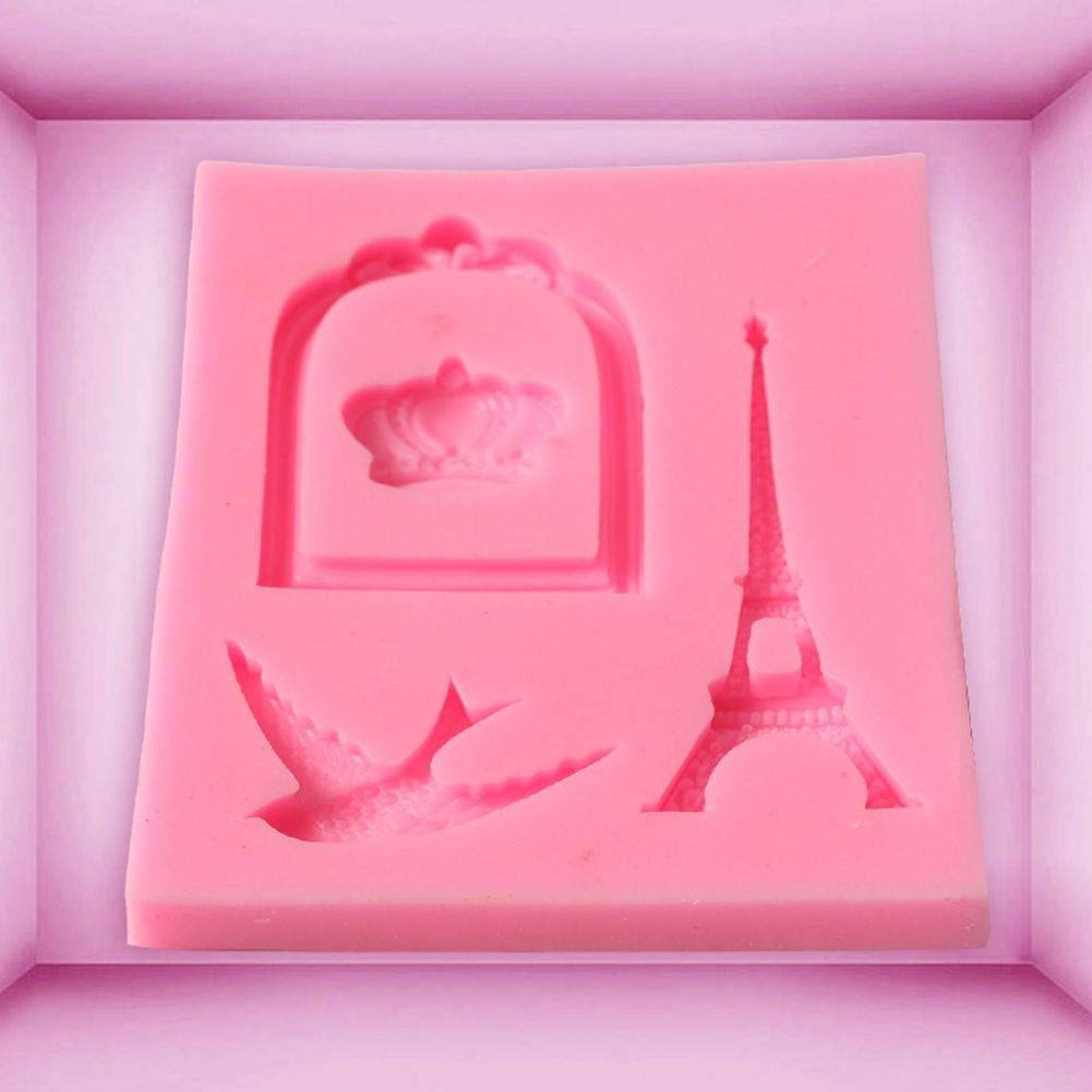 Cage Tower Shape Cake Baking Cookie Chocolate Sugar Paste Food Silicone Mold view 5