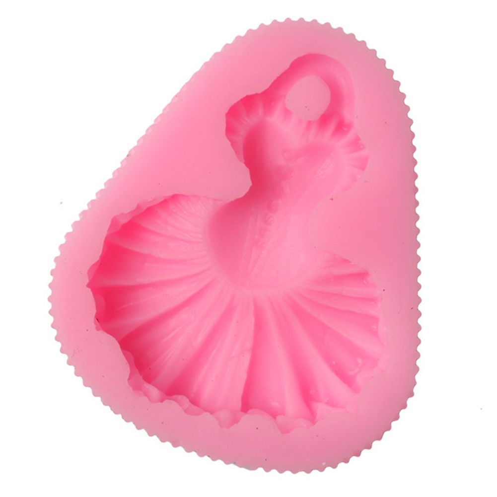 Dress Shape Cake Baking Cookie Chocolate Sugar Paste Food Silicone Mold Bakeware view 4