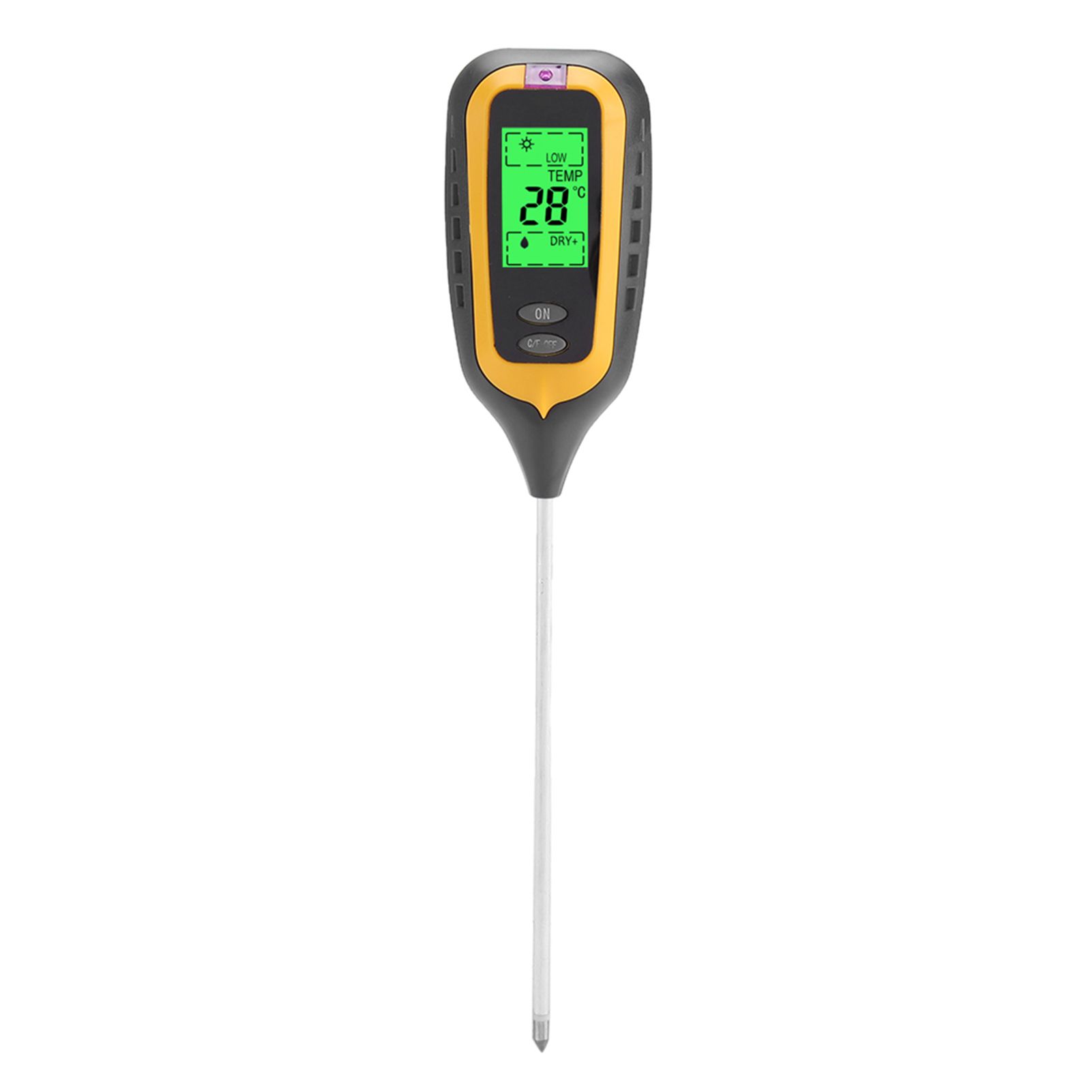 4 In 1 LCD Moisture Temperature Sunlight PH Tester Meter Garden Soil