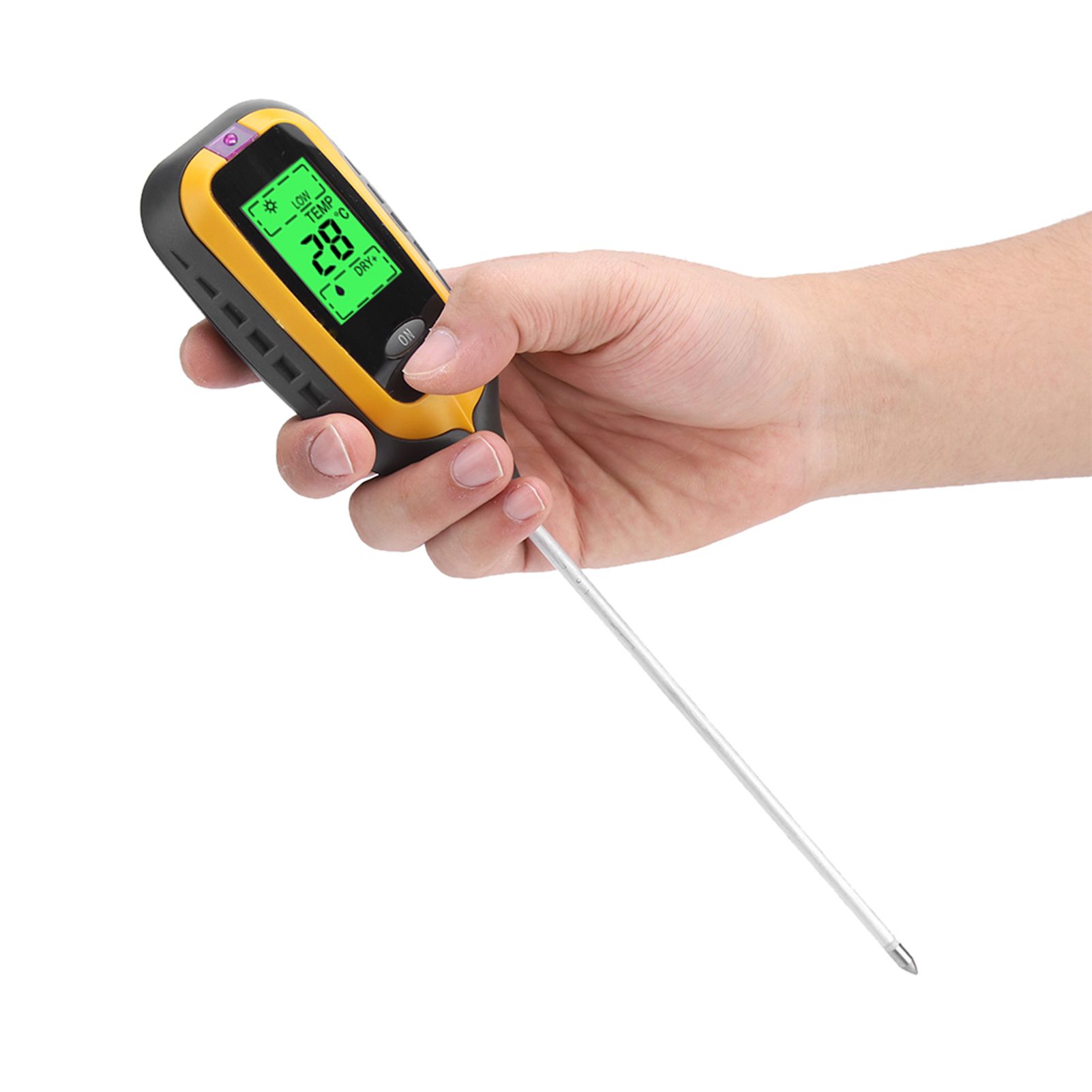 4 In 1 LCD Moisture Temperature Sunlight PH Tester Meter Garden Soil view 7
