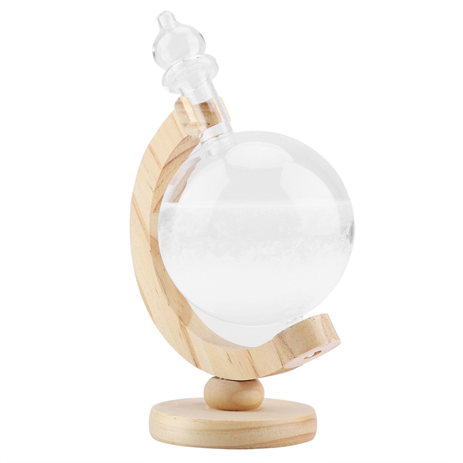 Storm Glass Creative Globe shaped Storm Glass Bottle Desktop Weather Station