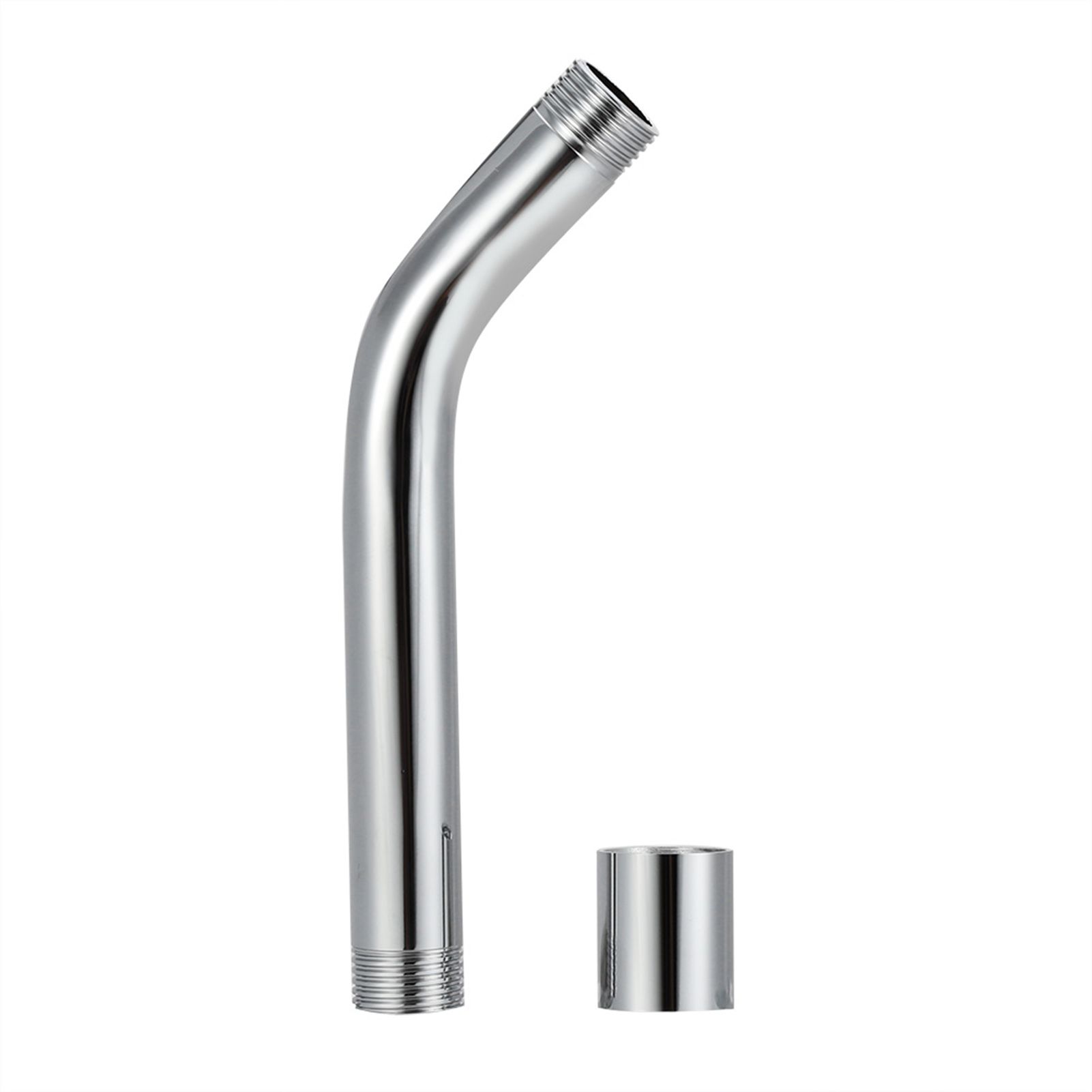 Stainless Steel Handheld Shower Arm Extension Pipe Chrome Plating Wall Mounted