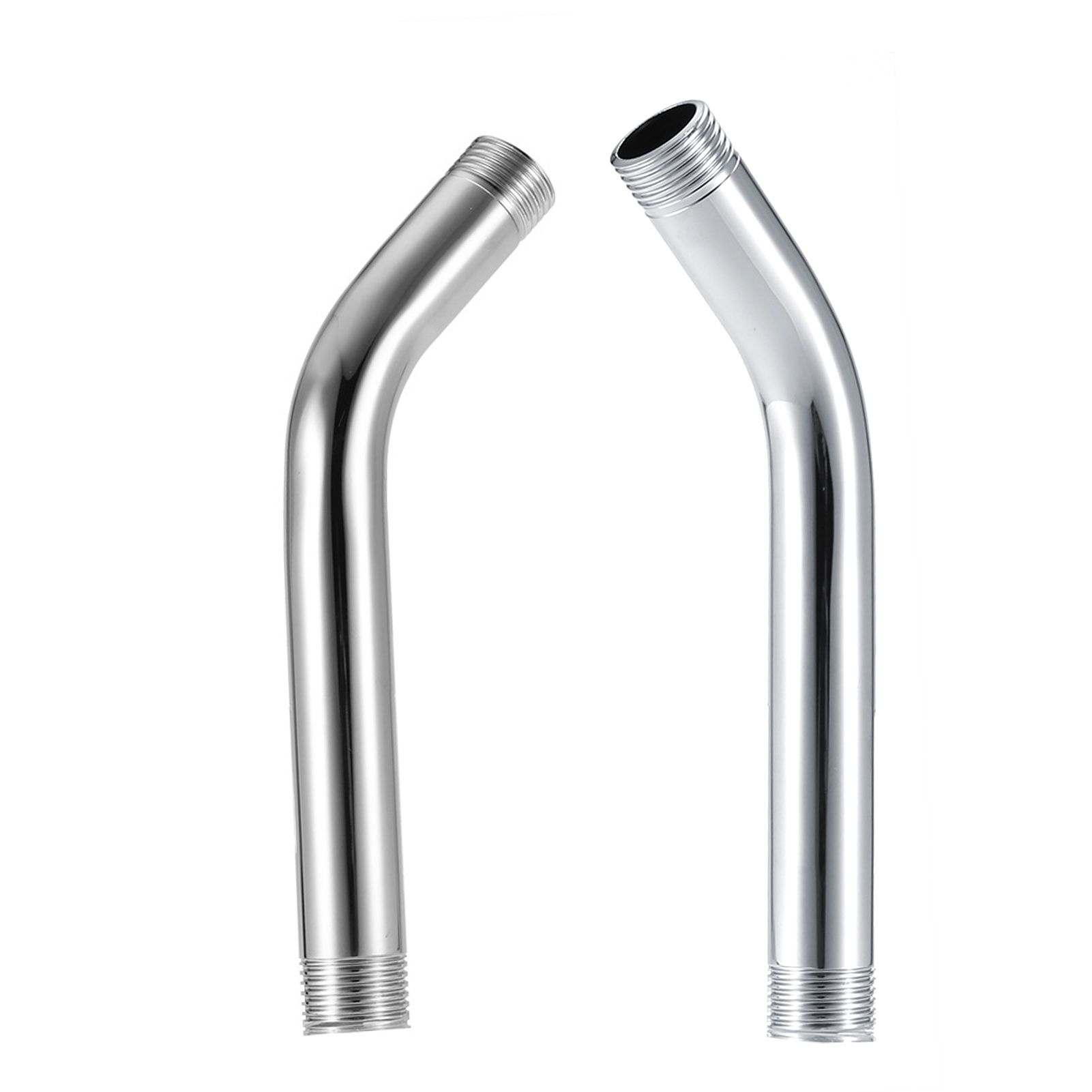 Stainless Steel Handheld Shower Arm Extension Pipe Chrome Plating Wall Mounted view 11