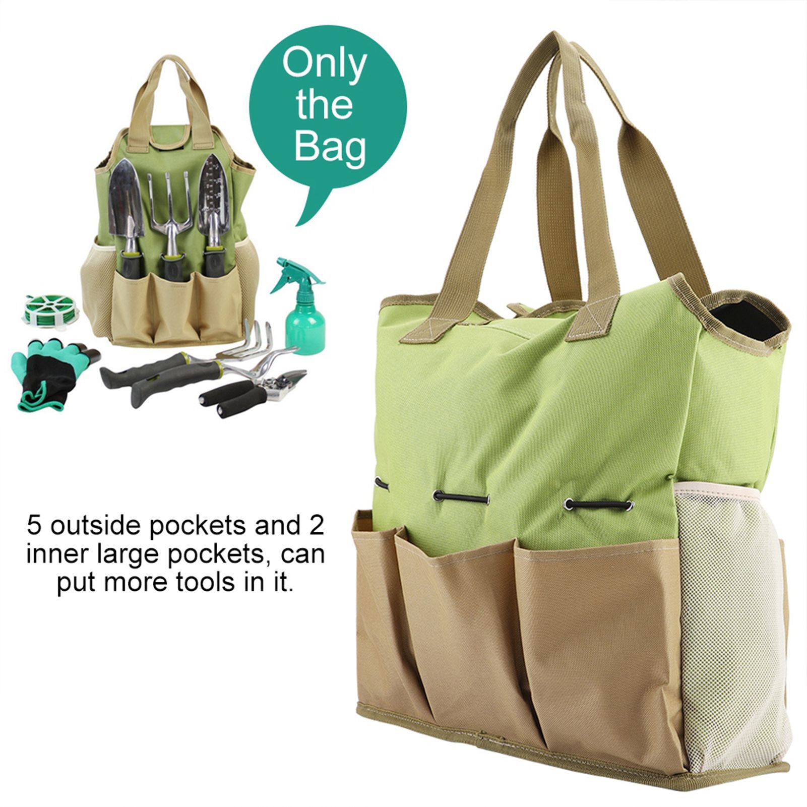 Gardening Tool Bag Holder Organizer Carrier Garden Tool Storage Bag Toolkit view 8