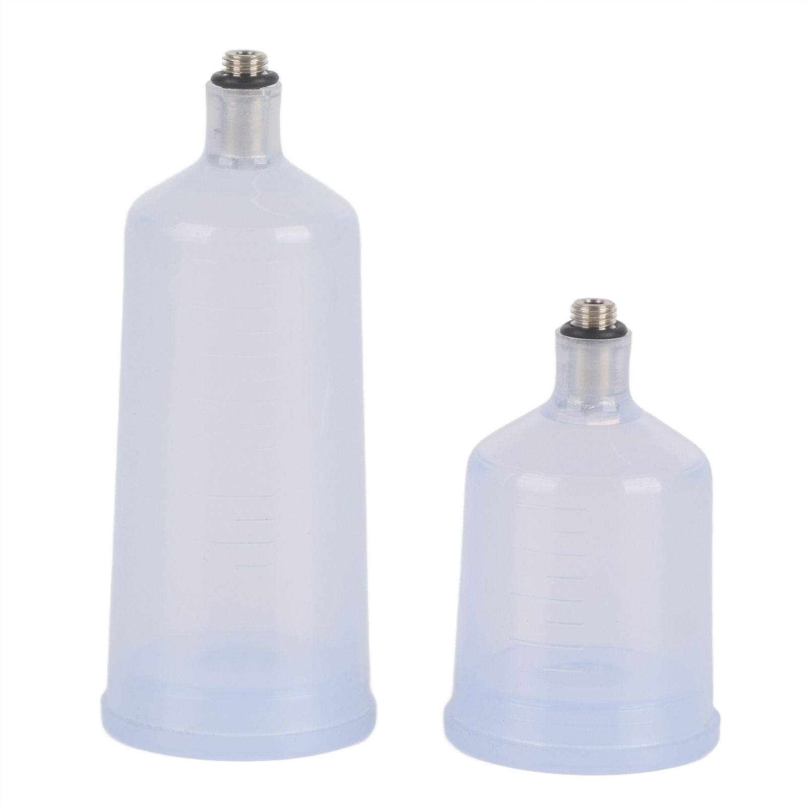 2PCS / Set Plastic Spray Paint Gun Airbrush Cup Pot Fastmover Threaded view 2