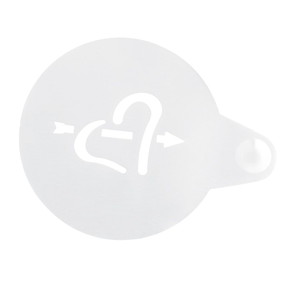Coffee Decorating Stencil Latte Art Stencils Stainless Steel Coffee Cappuccino view 11