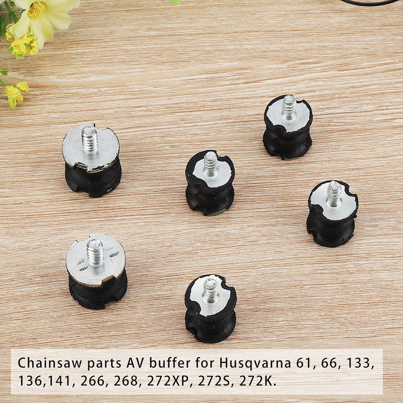 6Pcs Chainsaw Parts AV Buffer For Husqvarna 61 66 133 136 141 272S 266 268 272XP view 8
