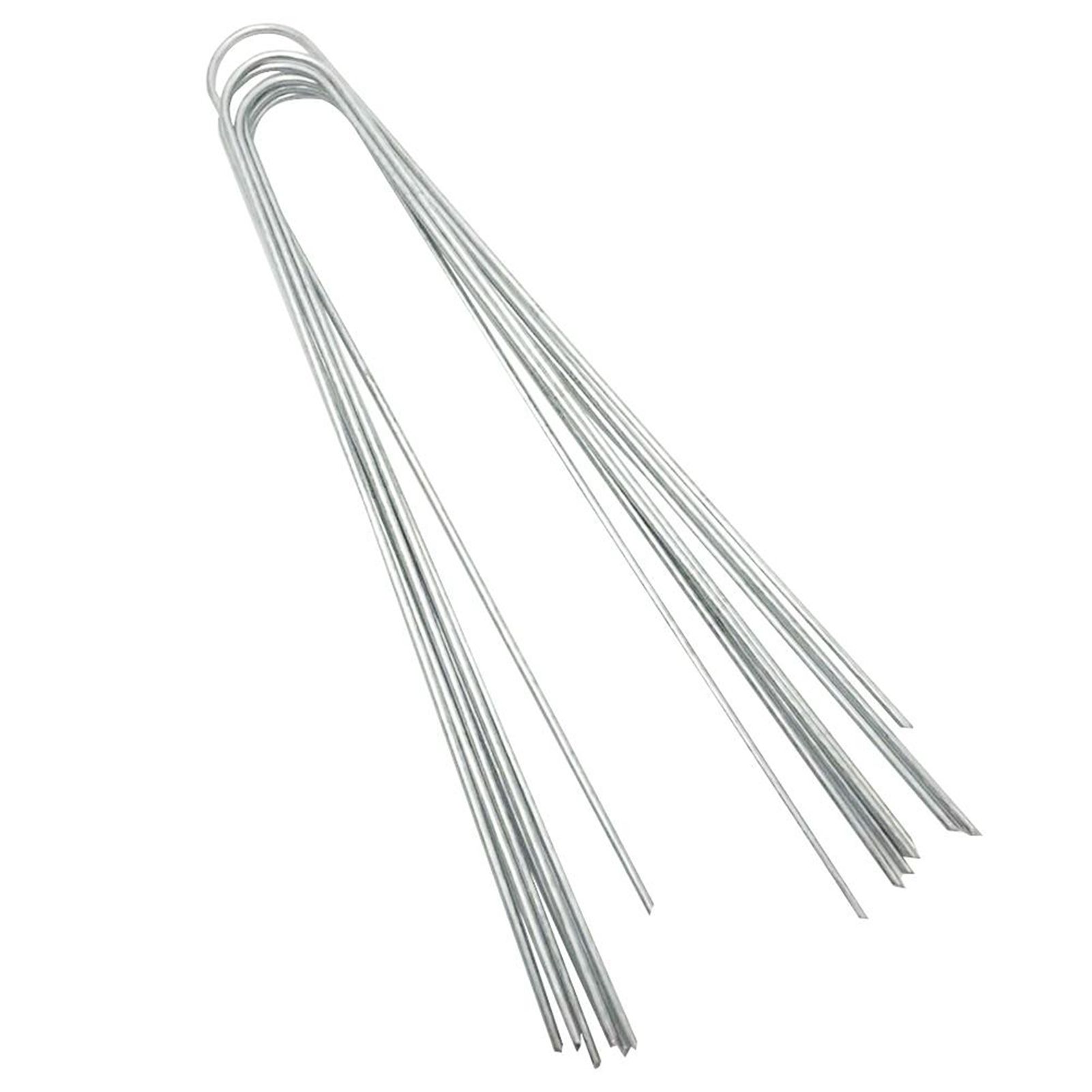 50 PCS Steel Landscape U shaped Stakes Pins Staple Peg for Ground Garden Farm view 5