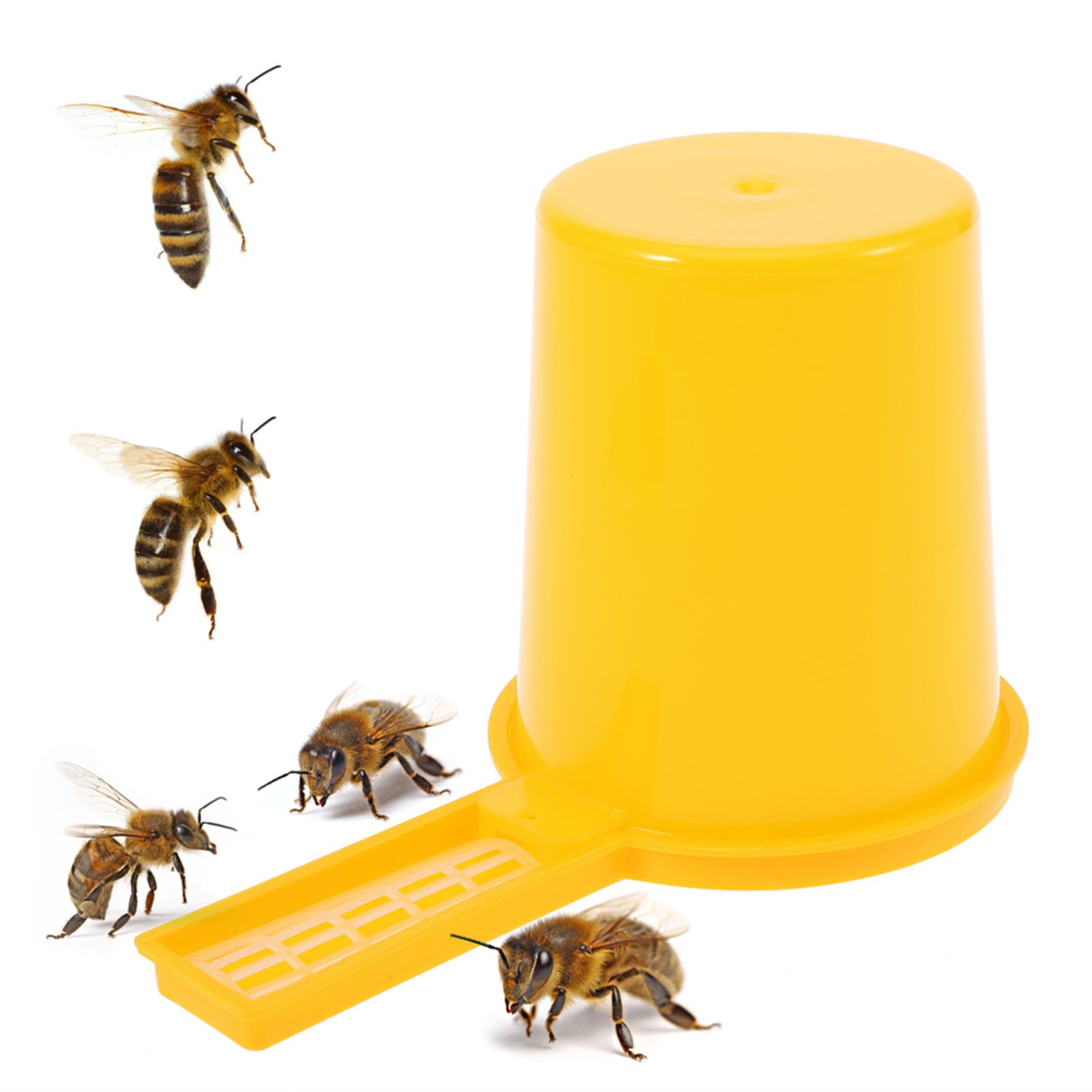 2pcs Beekeeping Honey Entrance Water Drinker Bee Feeder Bottle Set Bowl Tool view 4